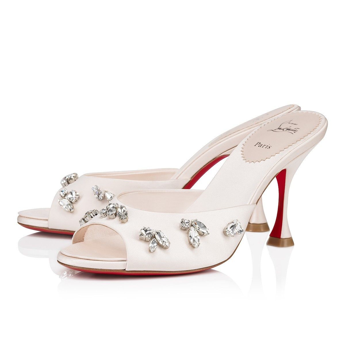 Christian Louboutin o1s1wg110425 Degraqueen 85 Crepe in Beige Size US 8 / IT 38 - 1 Thumbnail