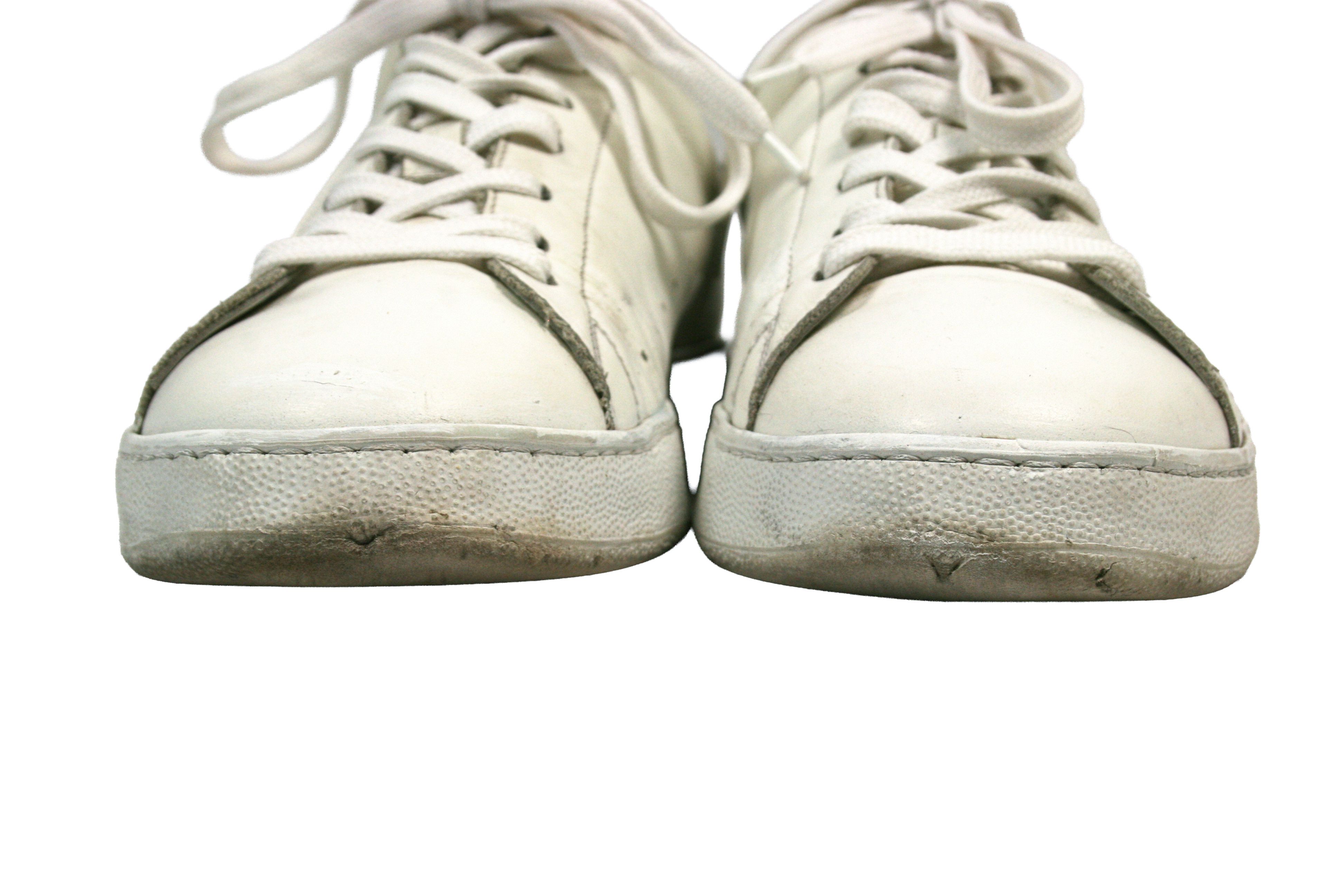 Officine Creative Laboratorio Mover Distressed Low Leather Sneakers Size US 8 / EU 41 - 4 Thumbnail