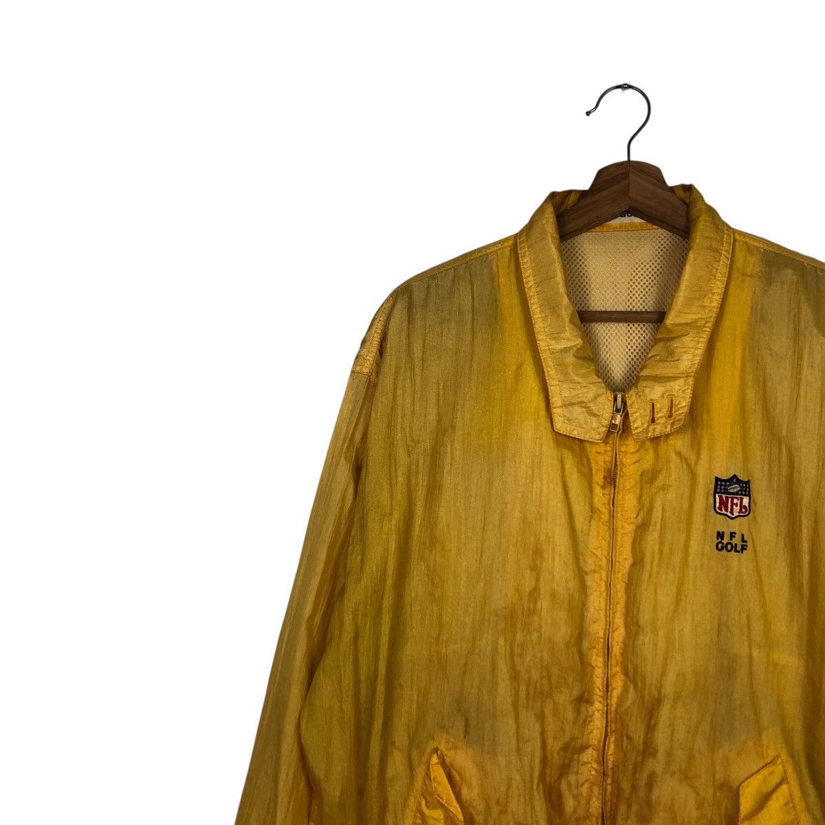 Japanese Brand × NFL × Vintage 📌Vintage Bomber Jacket Rich Yellow NFL Golf Size US L / EU 52-54 / 3 - 8 Thumbnail
