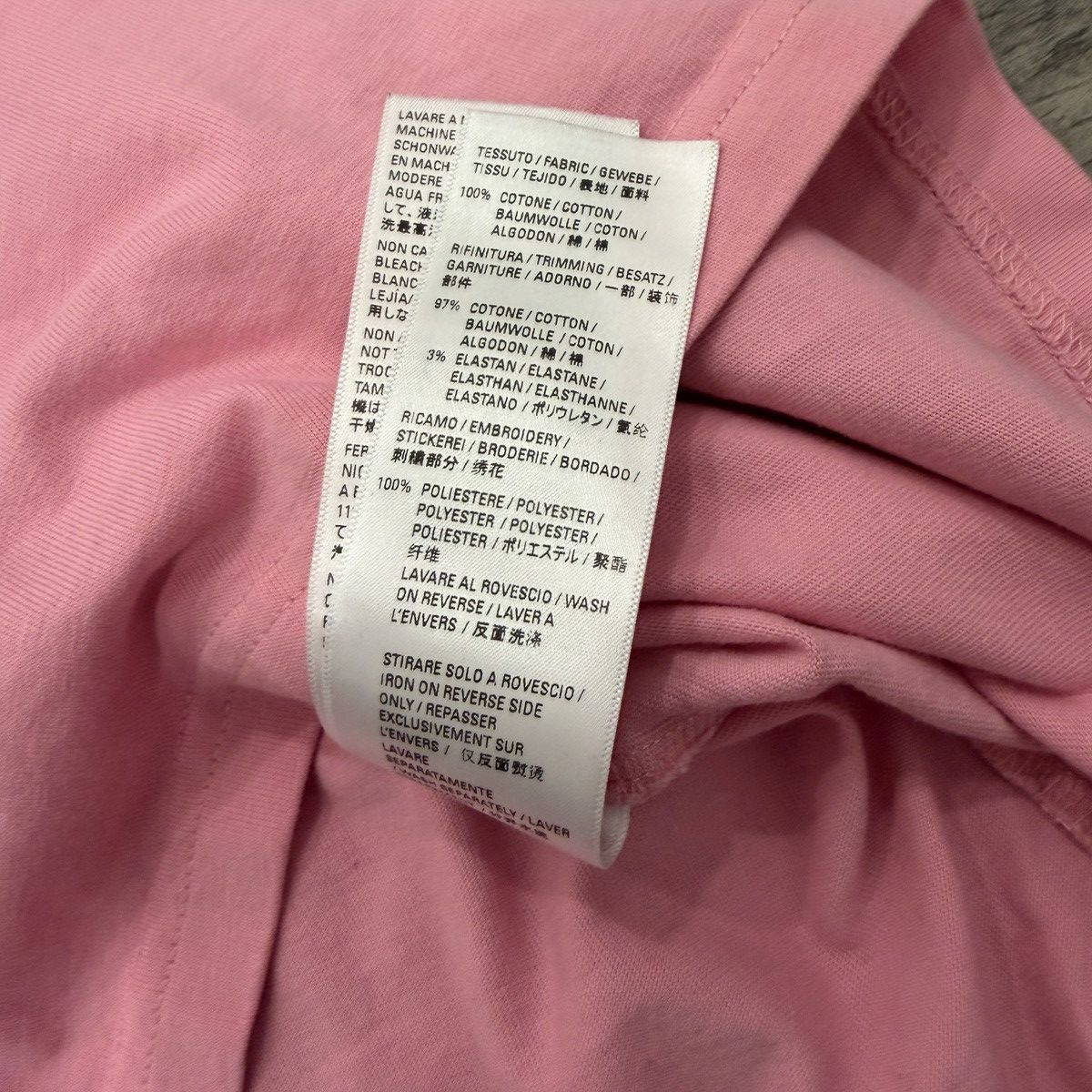 Balenciaga Balenciaga Balenciaga Pink Double B Embroidered Short Sleeve Size US M / EU 48-50 / 2 - 6 Thumbnail