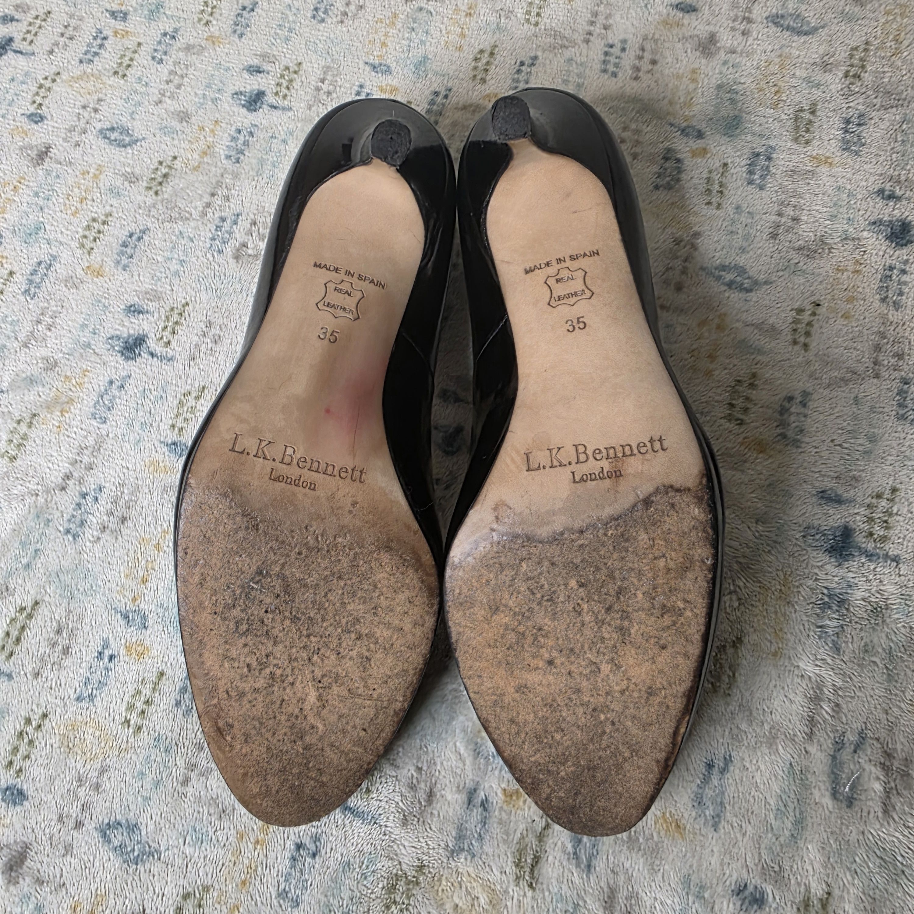 LK Bennett L.K. Bennett Black Leather Pump Heels Size US 5 / IT 35 - 11 Thumbnail