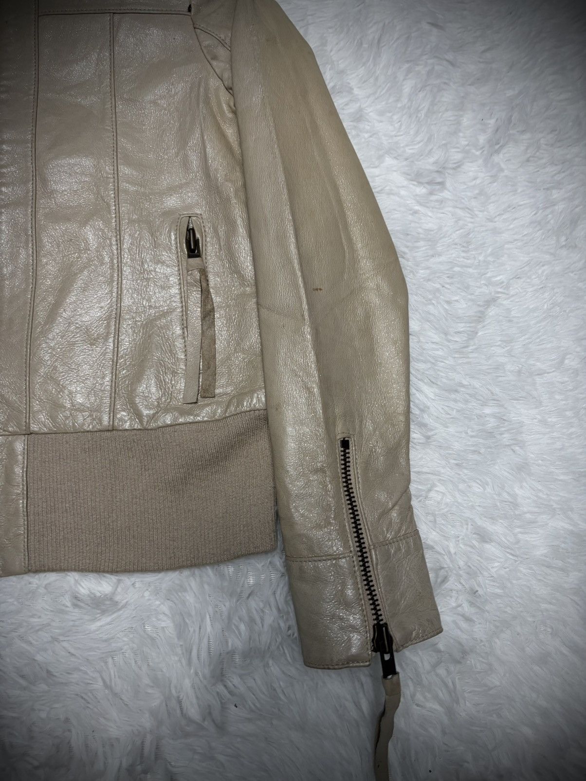 Japanese Brand 2000s Japanese Brand b.r.u.s.h vkei leather jacket Size US XS / EU 42 / 0 - 3 Thumbnail