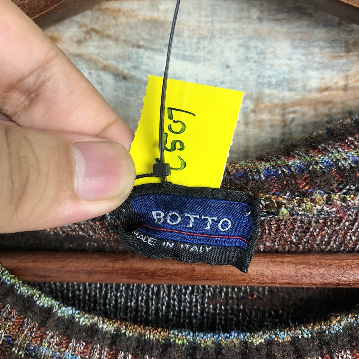 Homespun Knitwear DLL Botto italy Brown like coogi Knitwear #C507 Size US M / EU 48-50 / 2 - 10 Thumbnail