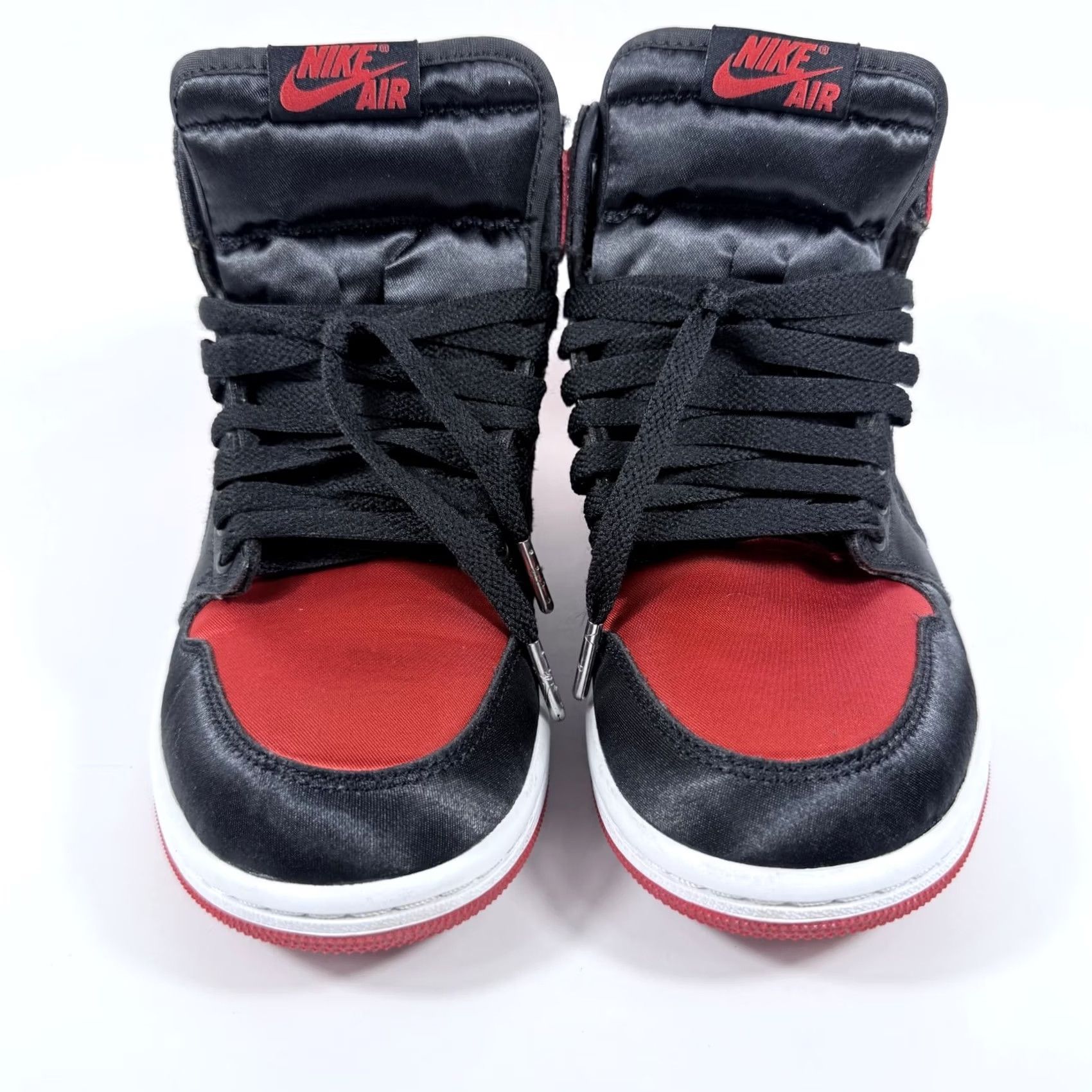 Nike Nike Air Jordan 1 High OG Satin Bred Sneakers Women's Red/Black High Top 7 Size M / US 6-8 / IT 42-44 - 3 Thumbnail