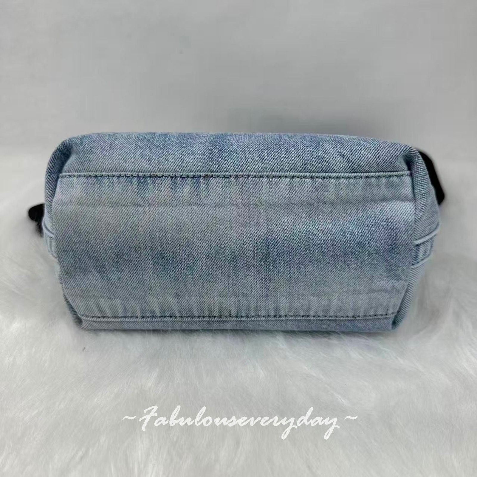 Coach COACH Mini Tour Tote xbody Loved Denim Silver/Light Indigo Size ONE SIZE - 7 Thumbnail