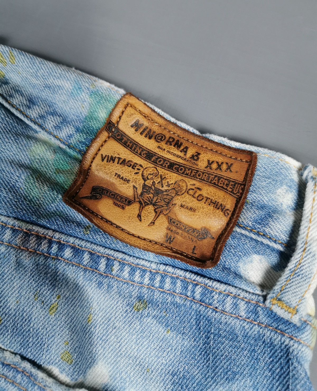 Japanese Brand RNA Japan Water Paint Denim Jeans Size US 30 / EU 46 - 11 Thumbnail