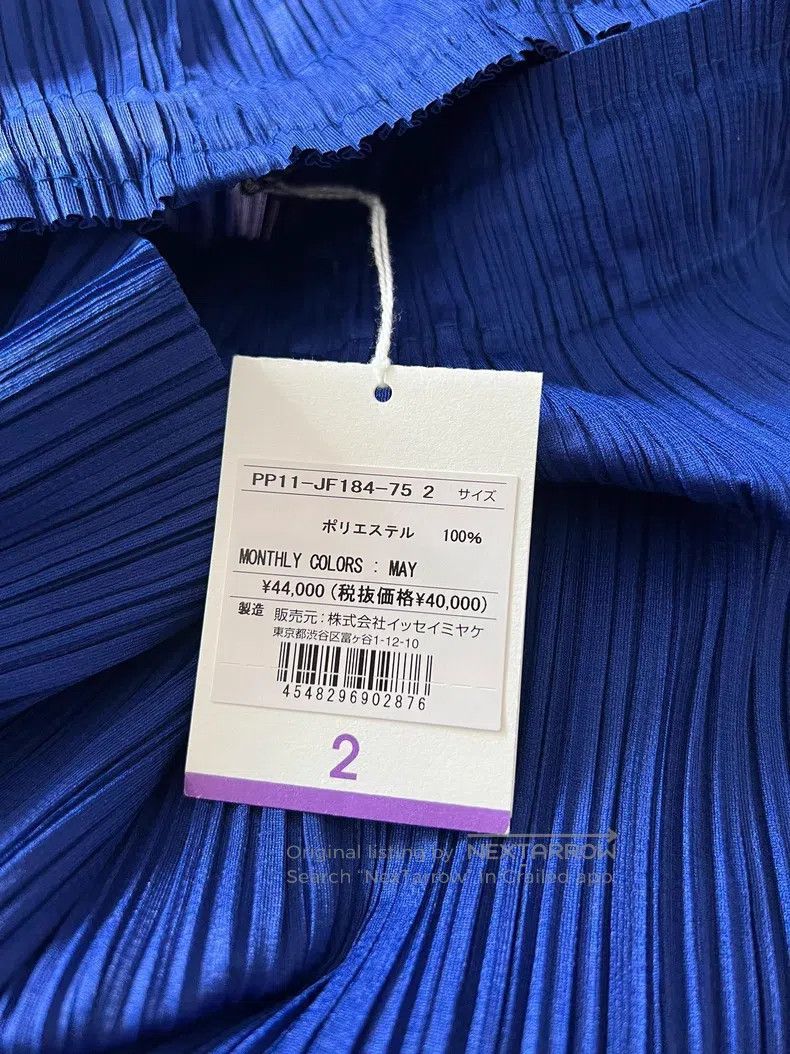 Issey Miyake Issey Miyake Blue Pleated Casual Trousers Size 25" / US 0 / IT 36 - 2 Thumbnail