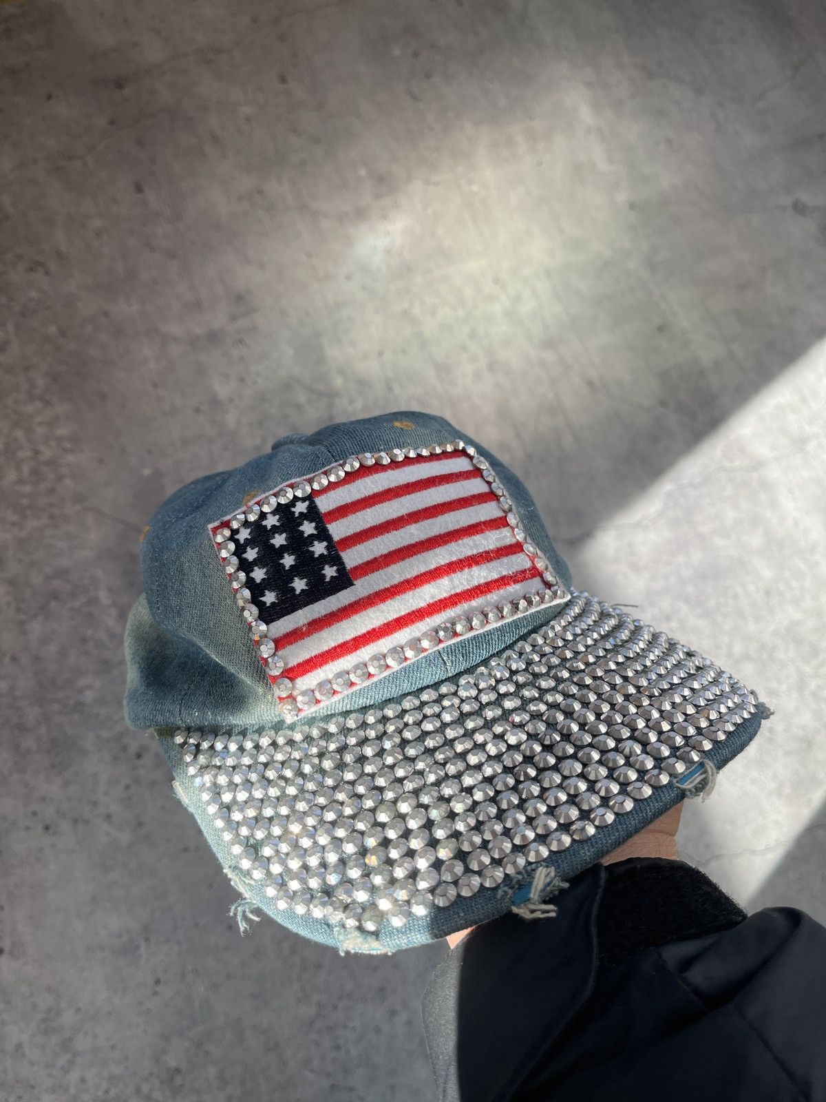 Vintage large usa logo sequin hat Size ONE SIZE - 1 Thumbnail