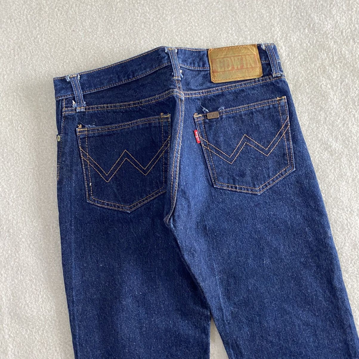 Edwin × Vintage Vintage 80's Edwin Blue Jeans Selvedge w29 Size US 29 - 6 Thumbnail