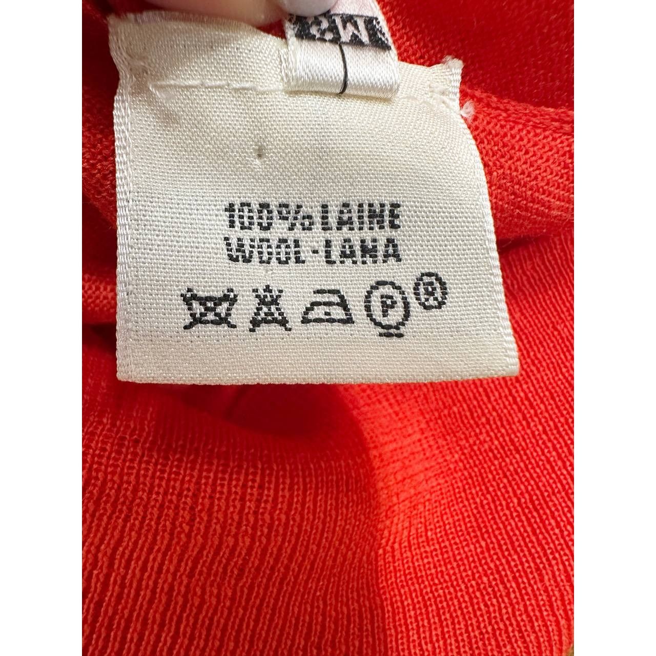 Hermes Hermès Lemaire Orange Wool Sleeveless Cardigan S/M Size S / US 4 / IT 40 - 5 Thumbnail