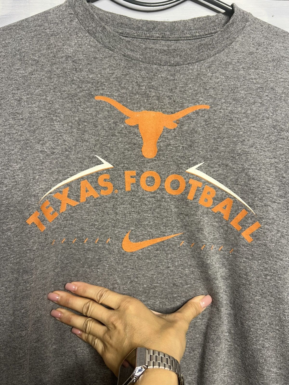 Vintage Rare Vintage Long-Sleeve Nike Texas Football Swoosh Centr Size US M / EU 48-50 / 2 - 2 Thumbnail