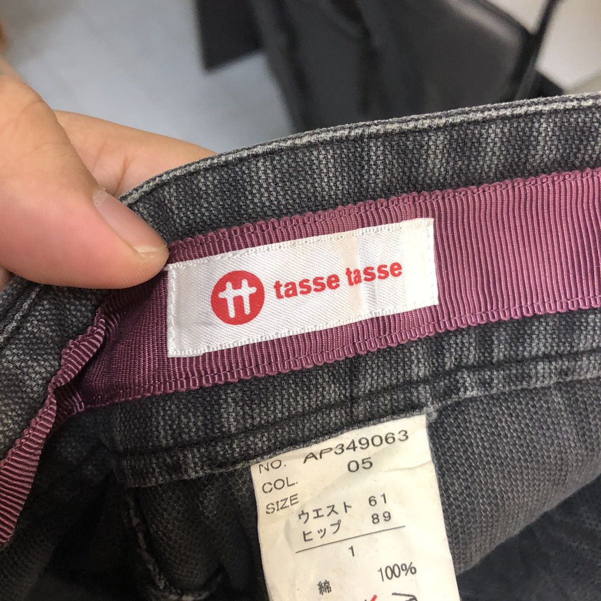 Japanese Brand DL Tasse Tasse Black Cropped Pants #C1241 Size US 27 - 19 Thumbnail