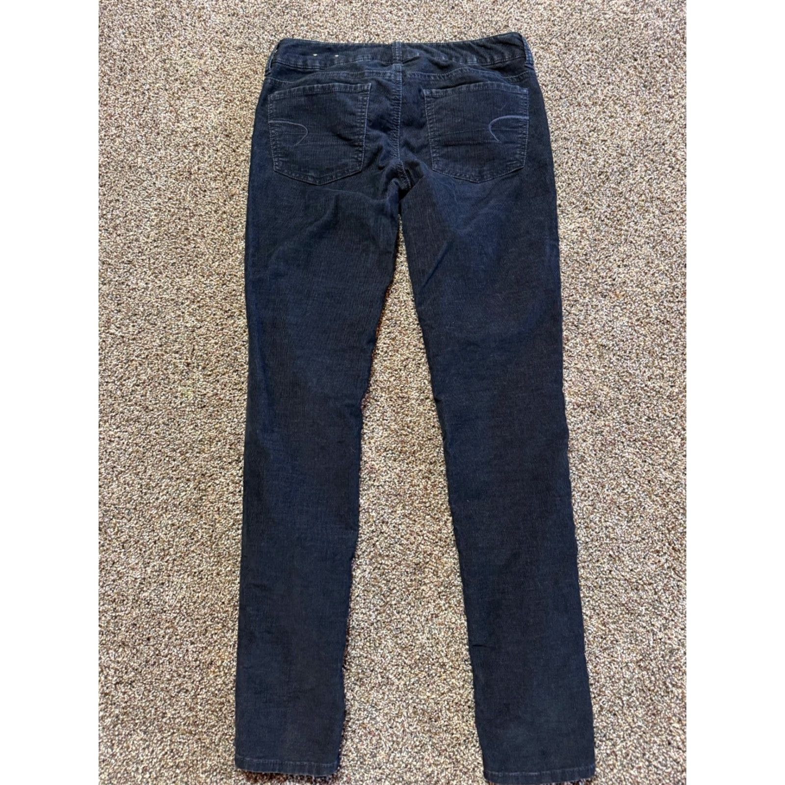 American Eagle Outfitters American Eagle Outfitters Jeans Womens 2 Black Corduroy Skinny Flex Pants Size 26" / US 2 / IT 38 - 2 Thumbnail