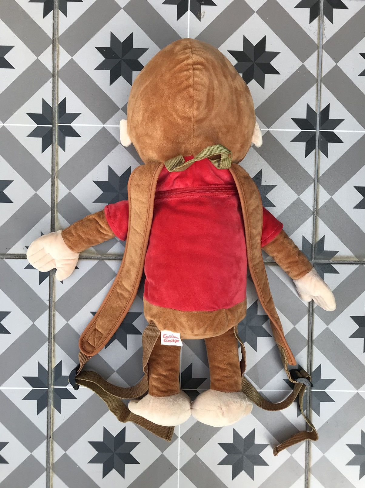 Japanese Brand VINTAGE CURIOUS GEORGE PREMIUM PLUSH BACKPACK Size ONE SIZE - 7 Thumbnail