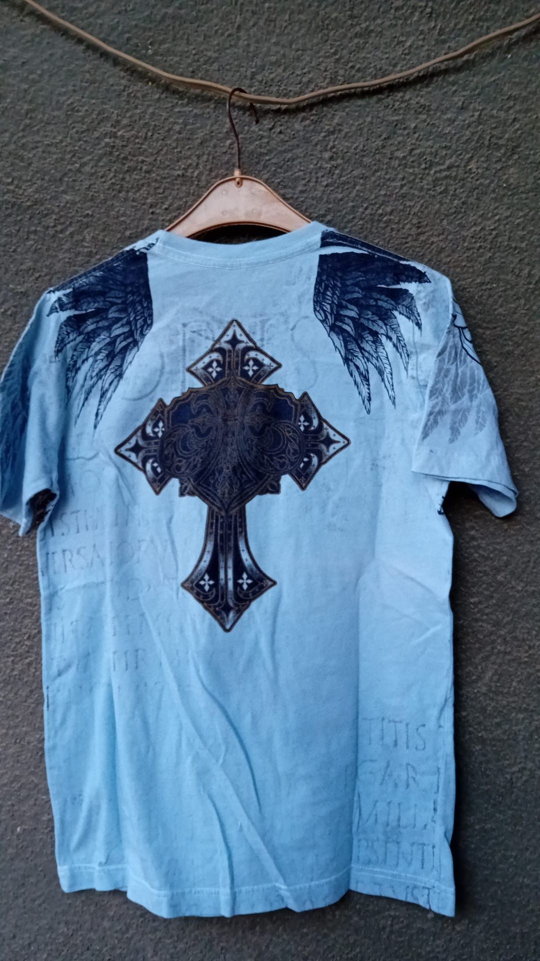 Xavier Xzavier Winged Cross Cyber Goth Grunge t-shirt sz S Size US S / EU 44-46 / 1 - 2 Thumbnail