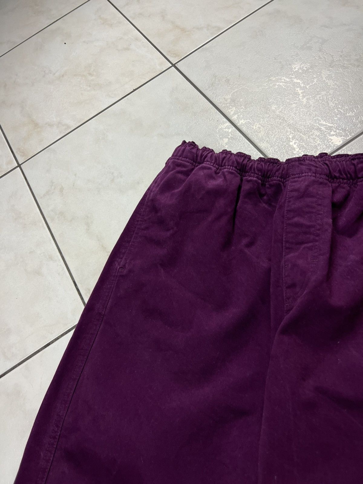 Stussy Stussy elastic stuff baggy brushed beach pant trousers lean Size US 32 / EU 48 - 7 Thumbnail