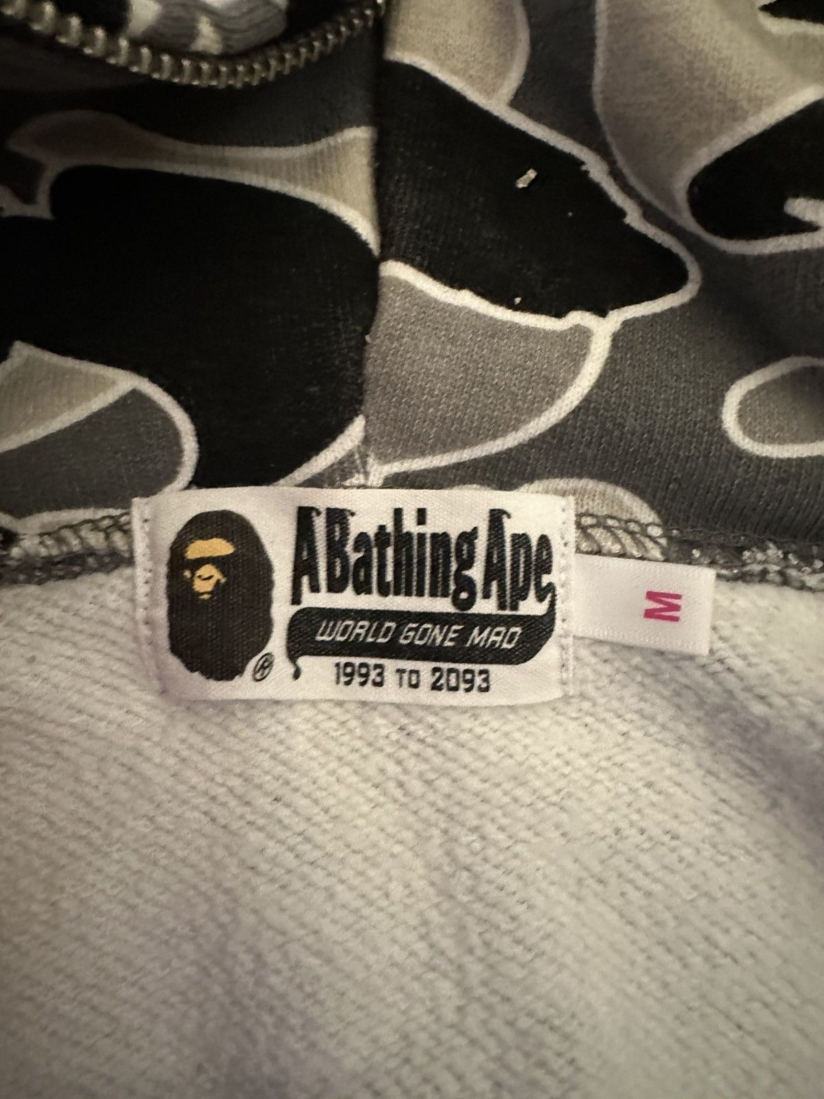 Bape Bape Shark Hoodie Gray Sta Camo Size M / US 6-8 / IT 42-44 - 4 Thumbnail