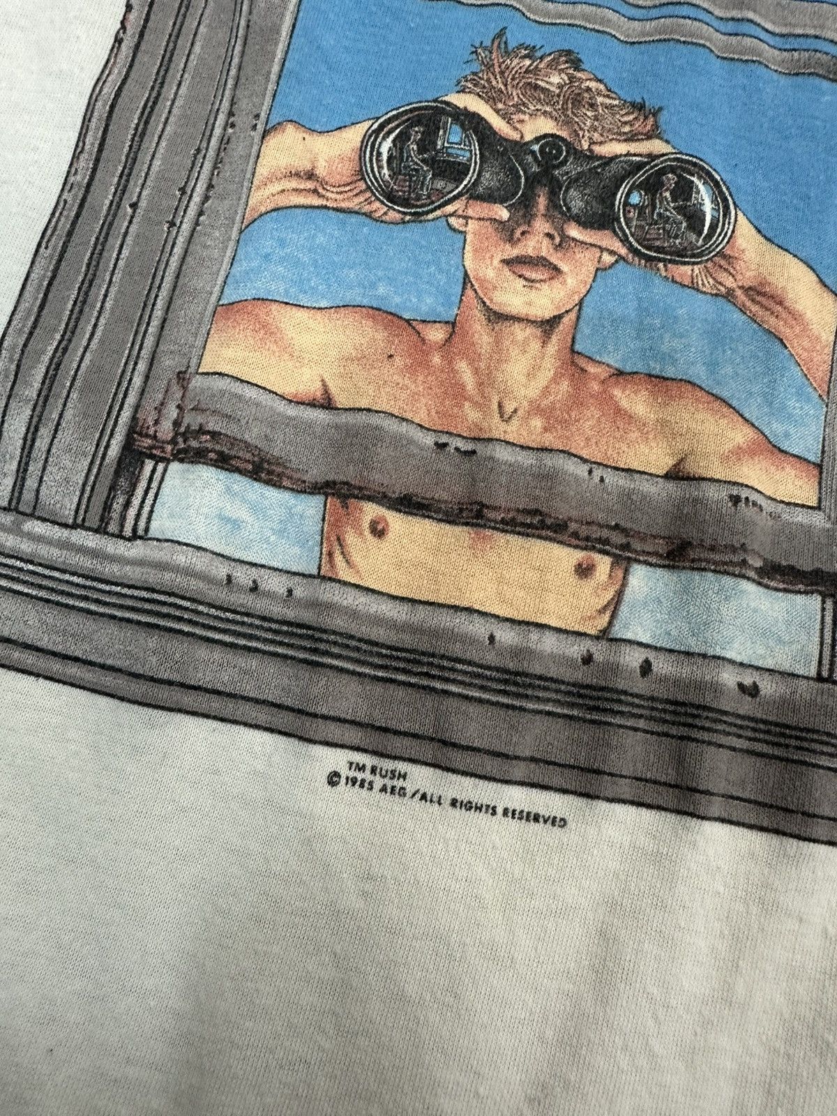 Band Tees Vintage 1985 RUSH power window band t shirt Size US M / EU 48-50 / 2 - 2 Thumbnail
