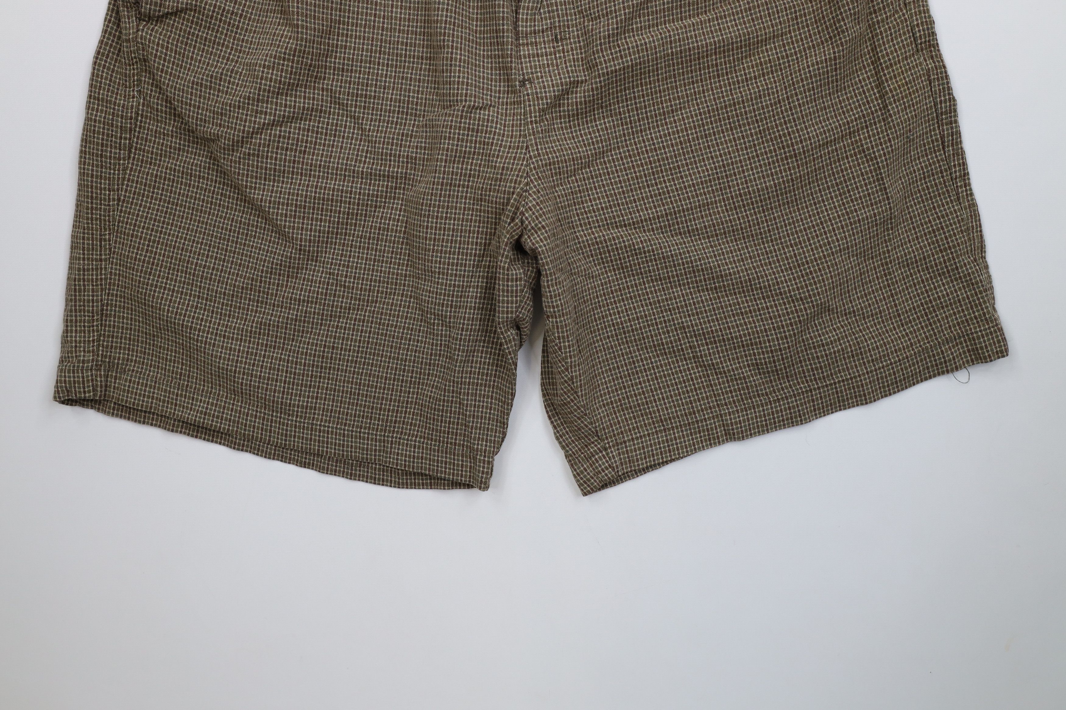 Vintage Vintage 90s Y2K Streetwear Knee Harem Shorts Plaid Cotton Size US 36 / EU 52 - 4 Thumbnail