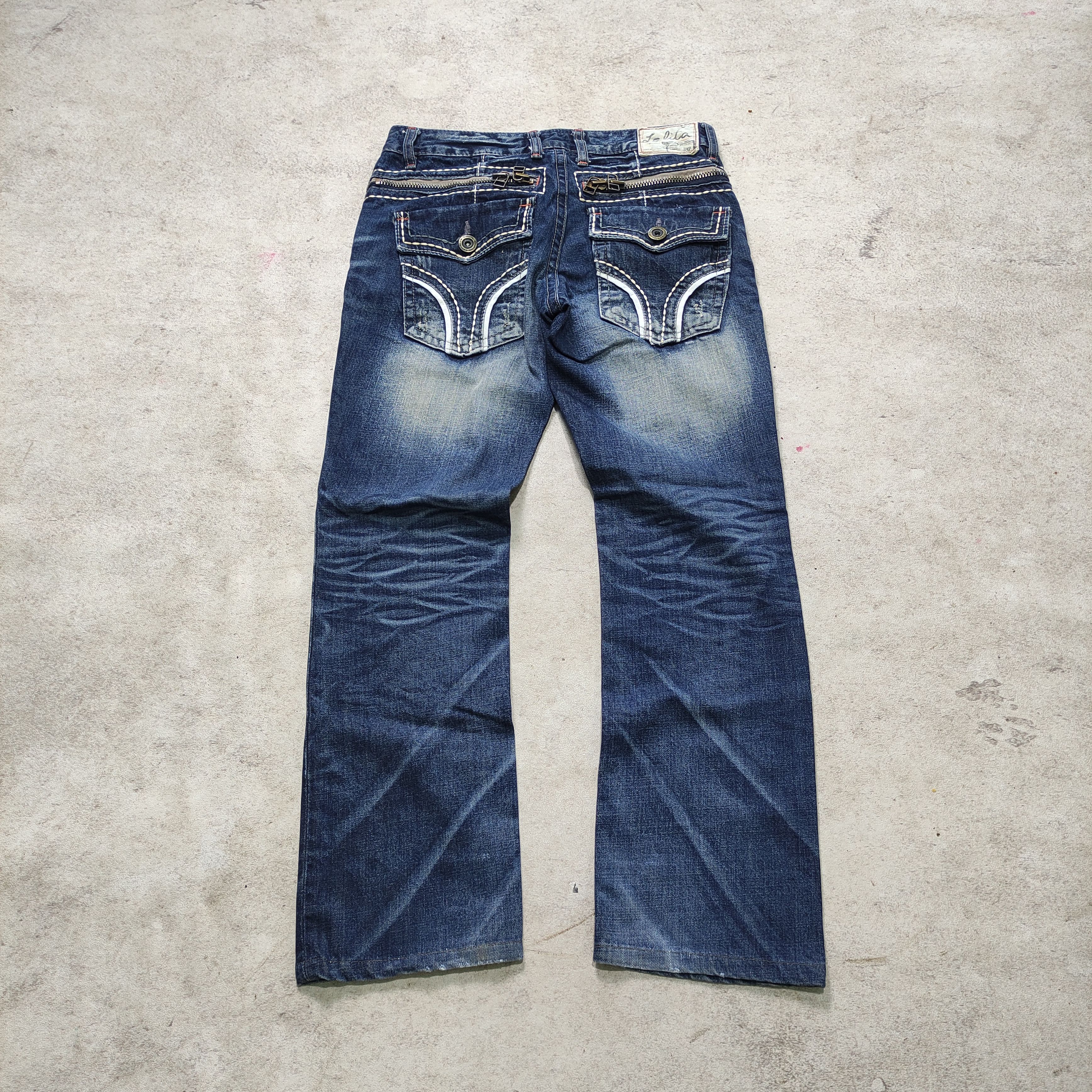 If Six Was Nine Lolita Jeans Mud Wash Japanese Brand 2000s Size US 30 / EU 46 - 4 Thumbnail