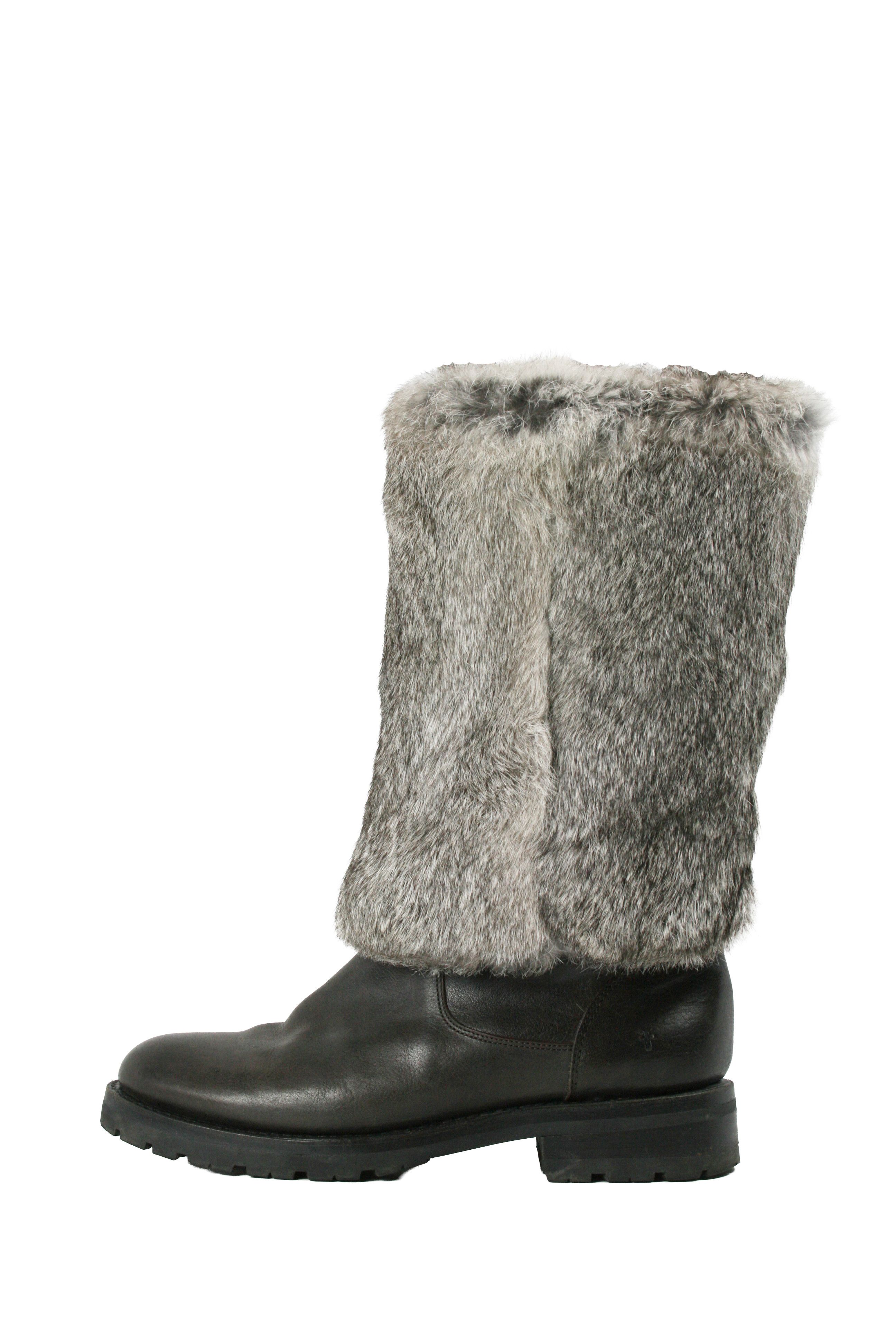Frye Natalie Cuff Lug Fur Boots Size US 9.5 / IT 39.5 - 1 Thumbnail