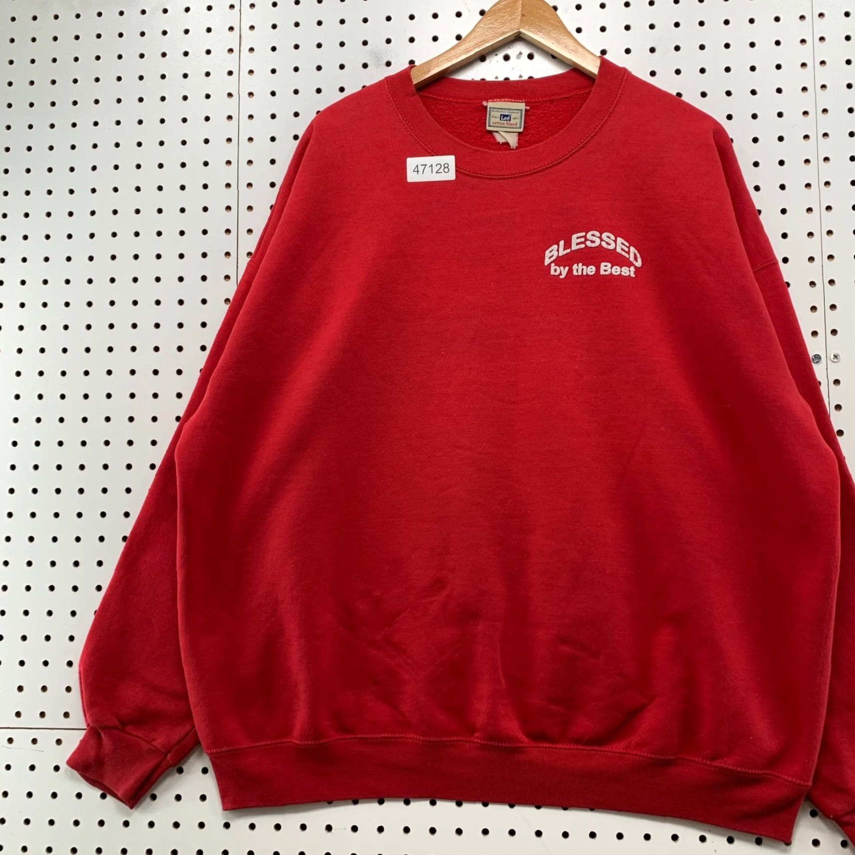 Lee VINTAGE Lee Sweatshirt Mens 3XL Red 90s Religious Crewneck USA Size US XXL / EU 58 / 5 - 4 Thumbnail