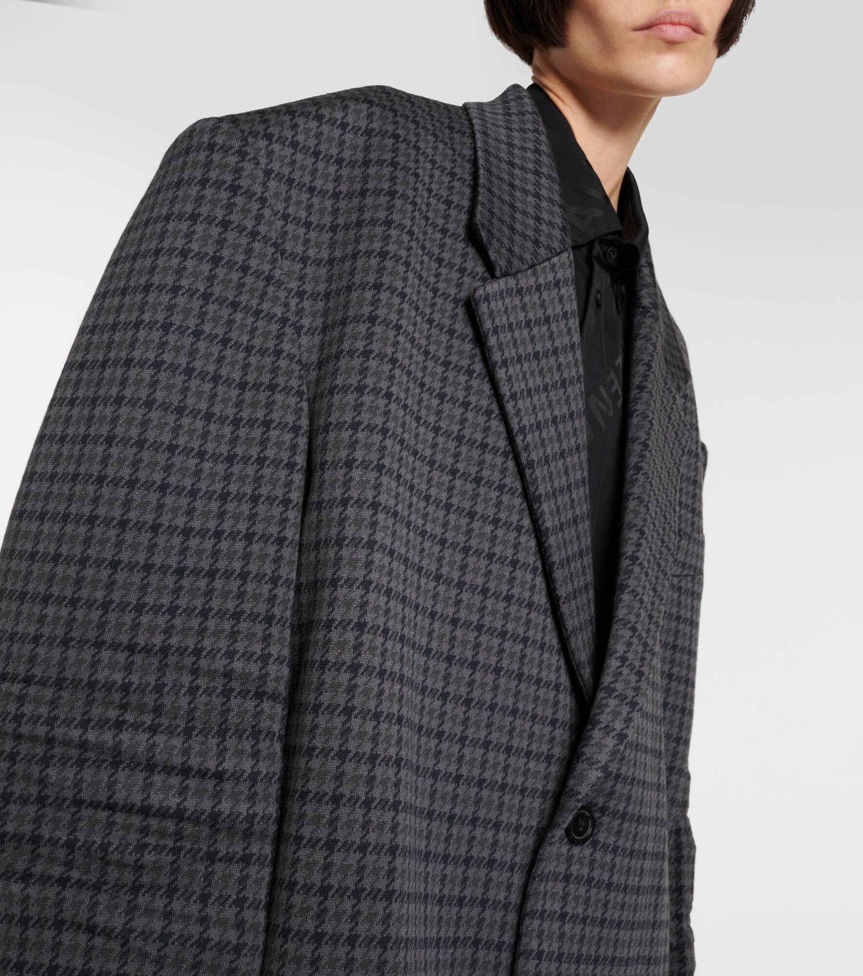Balenciaga o1tr1nto1125 Tailored Knitted Coat in Grey/Black Size XL / US 12-14 / IT 48-50 - 4 Thumbnail