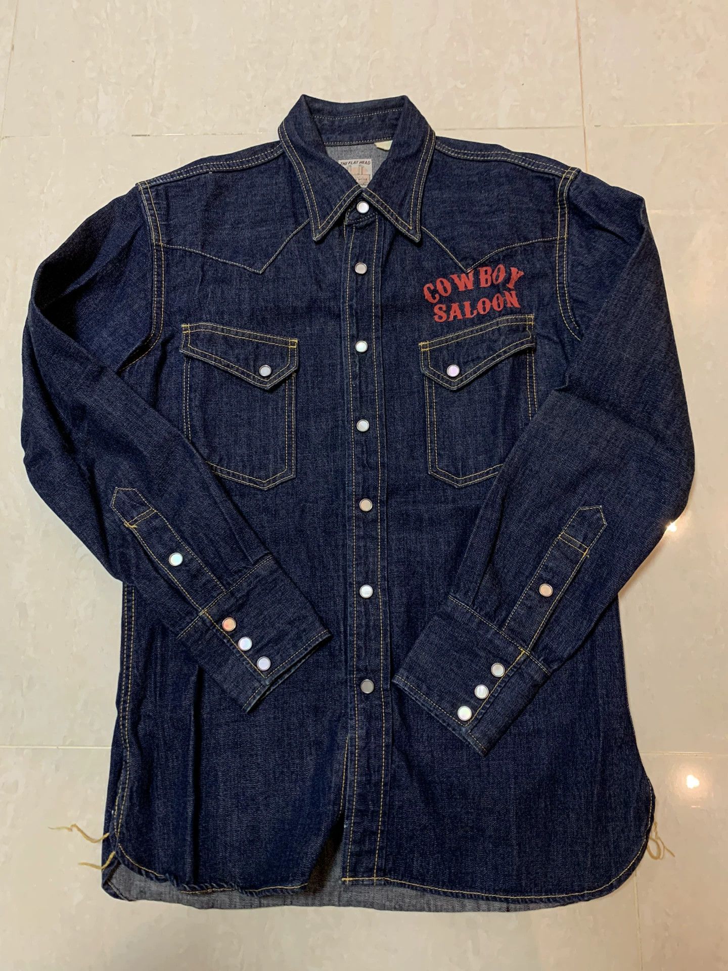 The Flat Head The Flat Head Denim Western Shirt Size US M / EU 48-50 / 2 - 1 Thumbnail