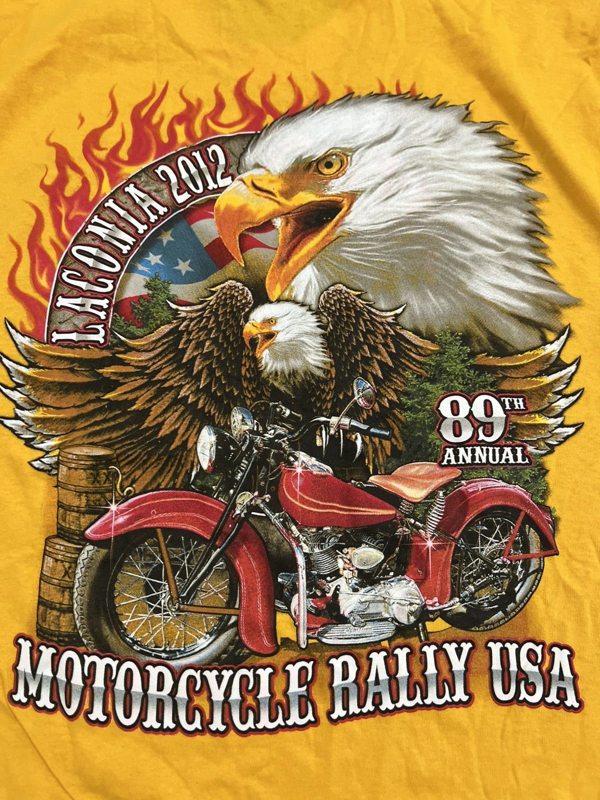 Harley Davidson × Vintage 2012 Biketoberfest Eagle Harley bike tee Size US XXL / EU 58 / 5 - 3 Thumbnail