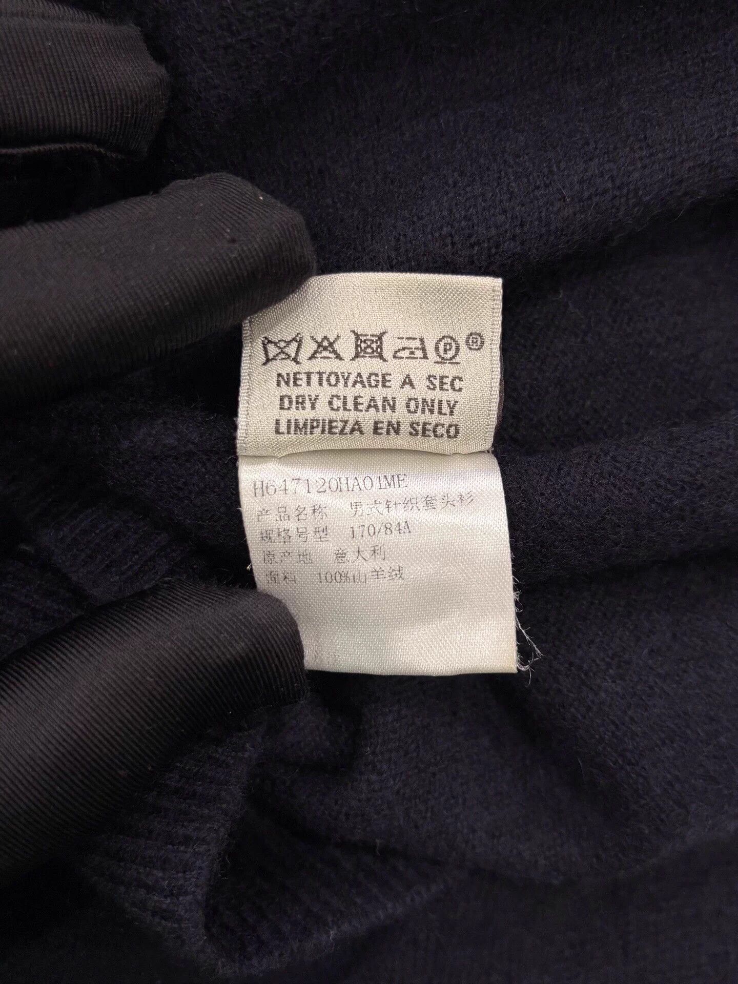 Hermes Hermes Tactical Horse Logo Men's Black LongSleeve Sweater Size US M / EU 48-50 / 2 - 6 Thumbnail