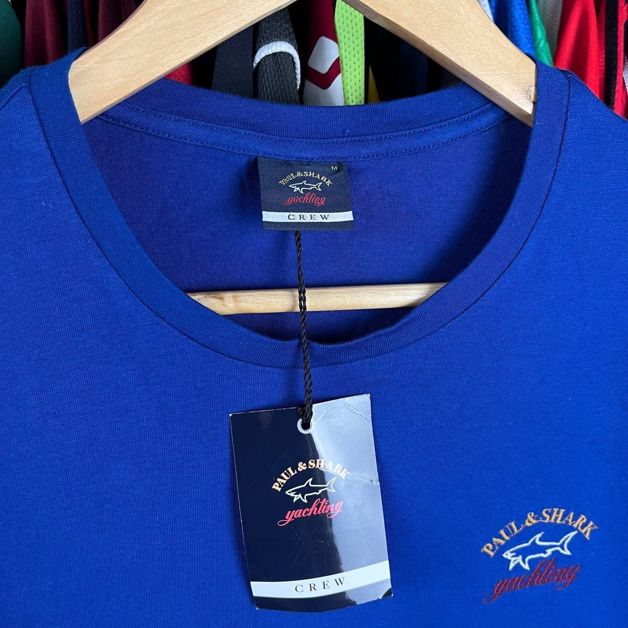 Designer × Paul & Shark NWT Paul & Shark Yachting Crew Blue T Shirt Size US M / EU 48-50 / 2 - 4 Thumbnail