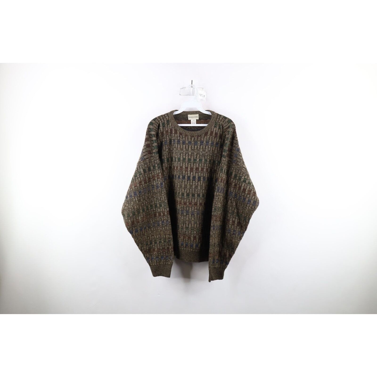 Vintage Vintage 90s Coogi Style Ed Bassmaster Rainbow Knit Sweater Size US L / EU 52-54 / 3 - 1 Thumbnail