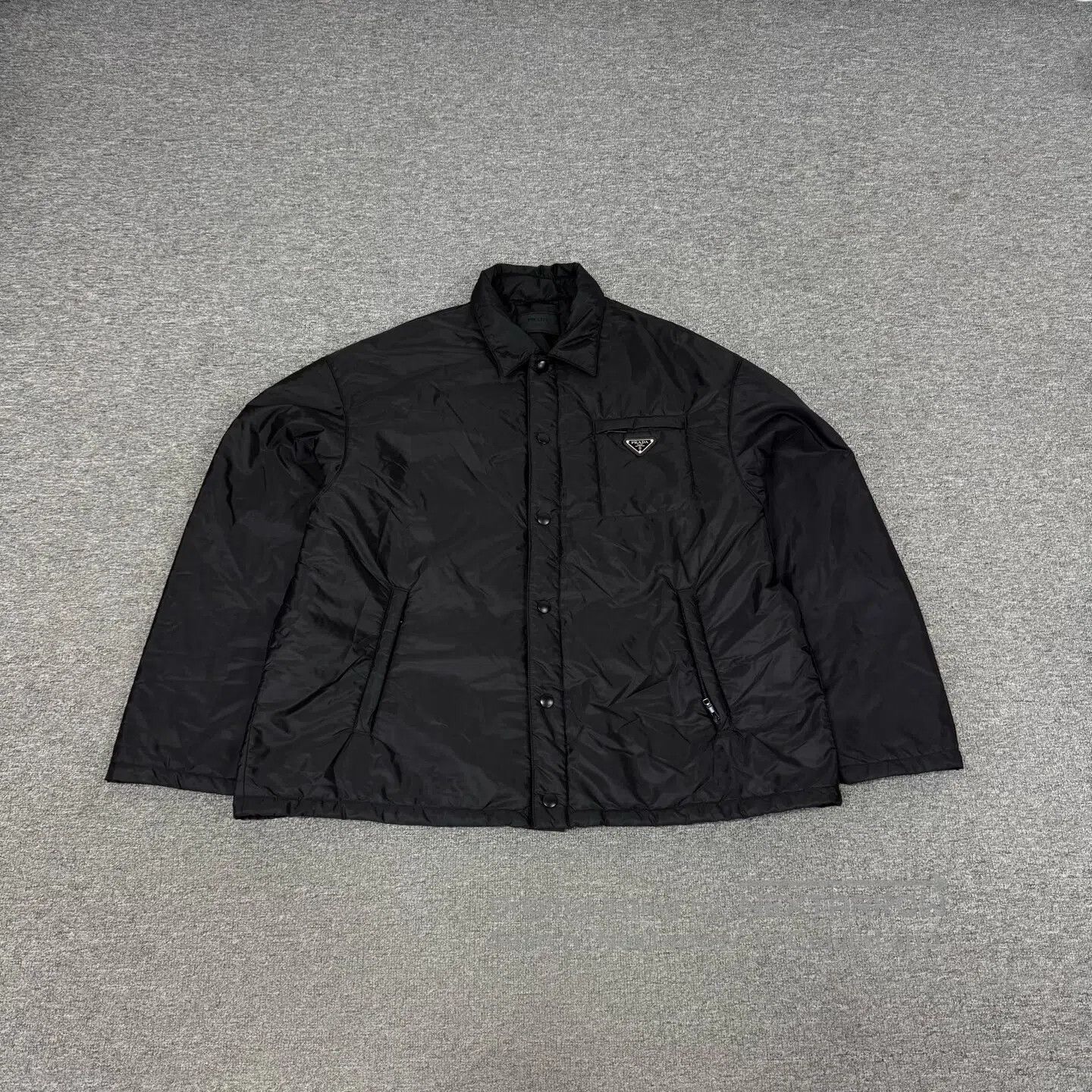 Prada Prada Delta logo; regenerated nylon; cotton jacket| Size US XXL / EU 58 / 5 - 1 Thumbnail