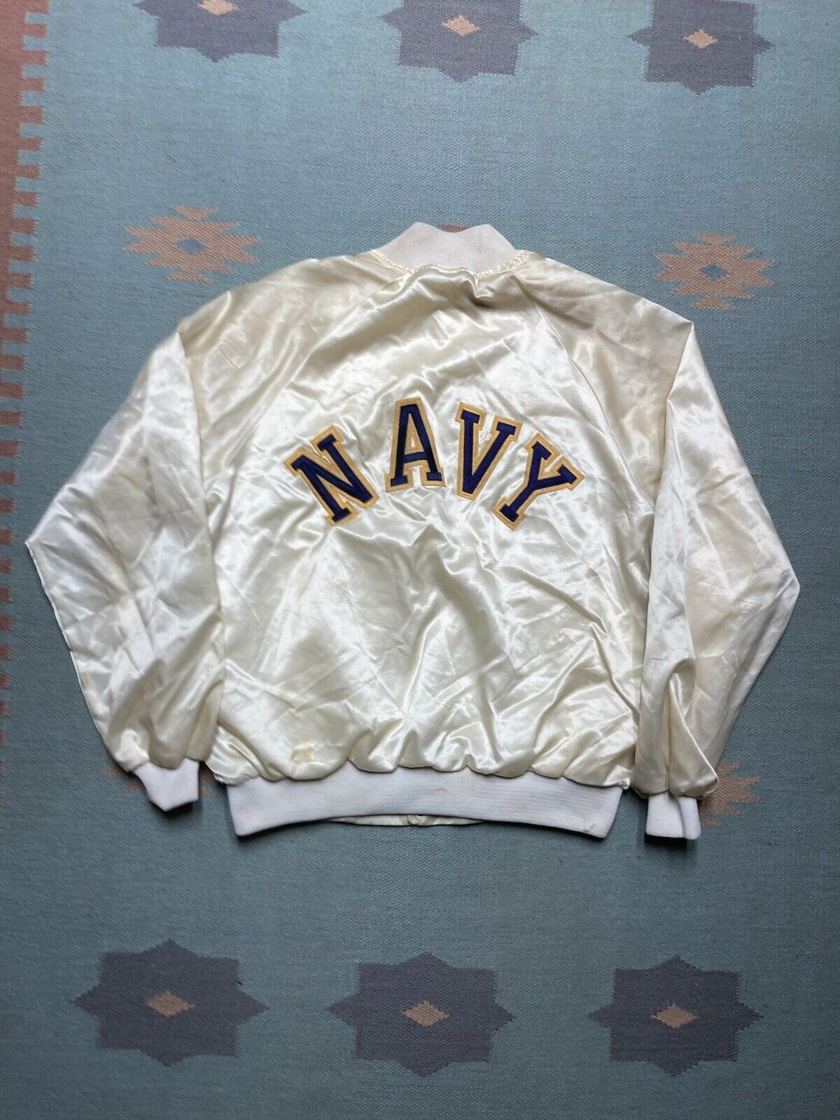 Vintage 80's Large Satin bomber Jacket - Large