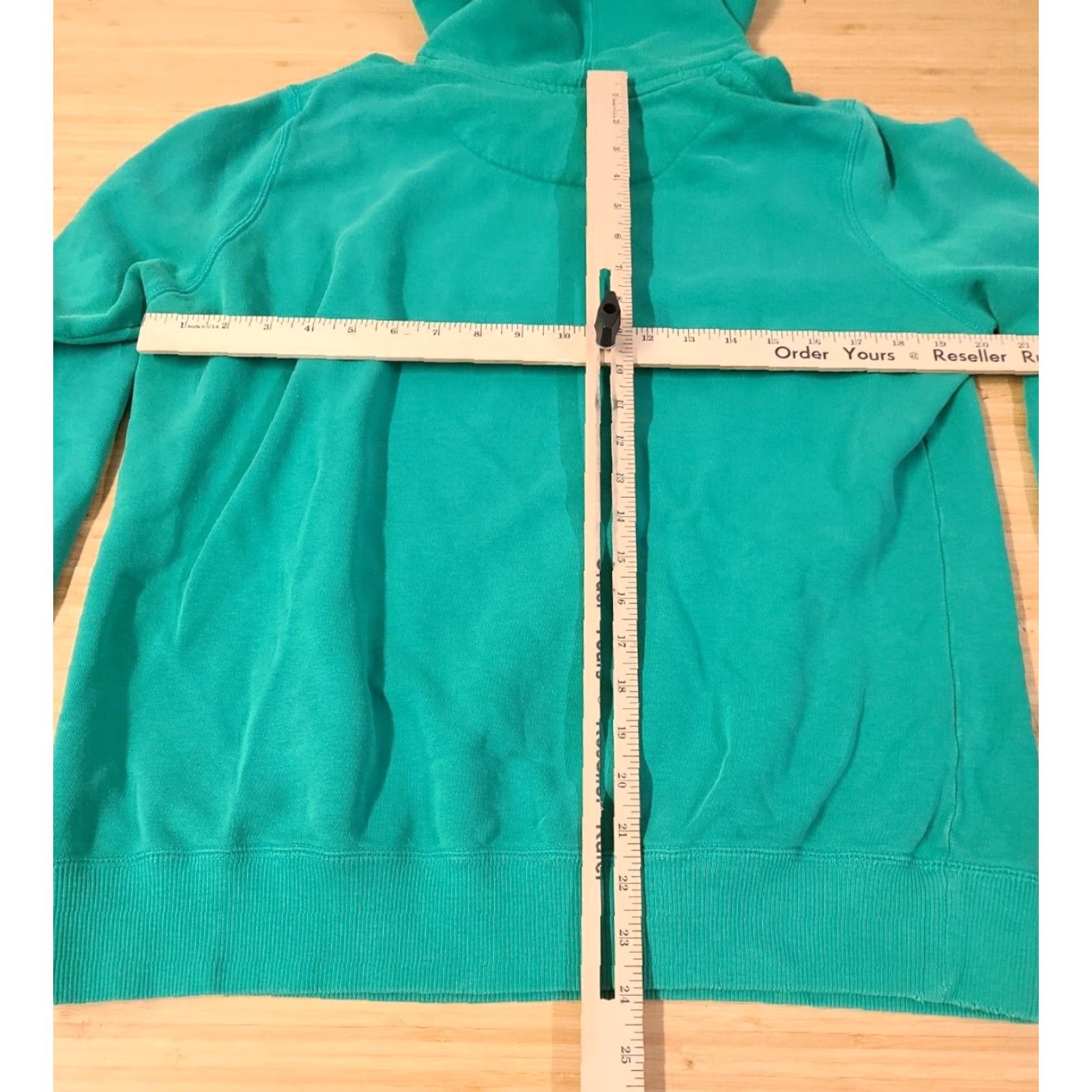 Nike VINTAGE Nike Hoodie Women XL Pullover Teal 90s Embroidered Swoosh Logo Pockets Regular Fit Sweatshirt Size XL / US 12-14 / IT 48-50 - 8 Thumbnail