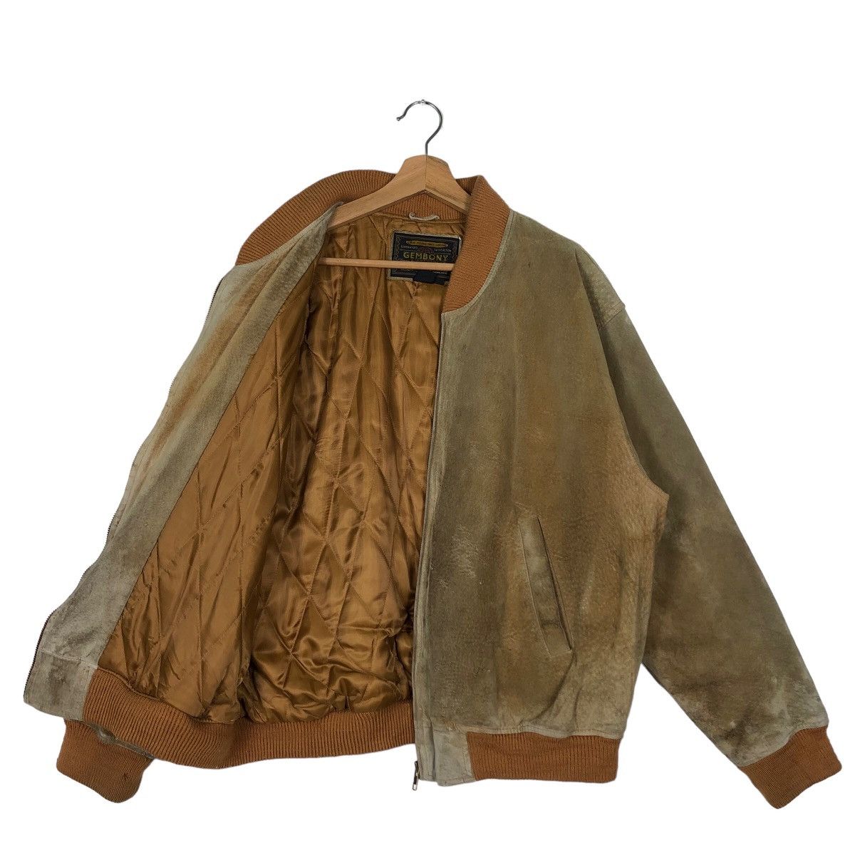Japanese Brand 🔥90’s Vintage Genuine Bomber Leather Jacket Gembony Japan Size US L / EU 52-54 / 3 - 8 Thumbnail