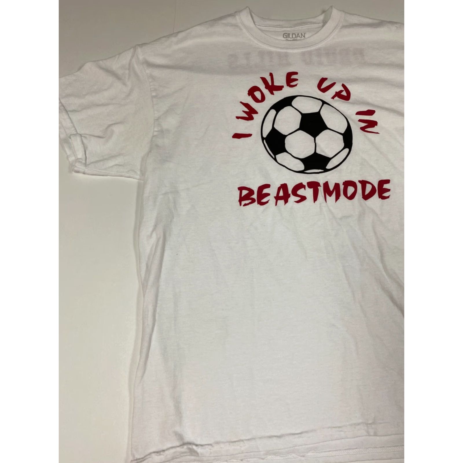 Gildan Nike Shirt Soccer Mens XL White Beastmode Druid Hills Atlanta Size US XL / EU 56 / 4 - 3 Thumbnail