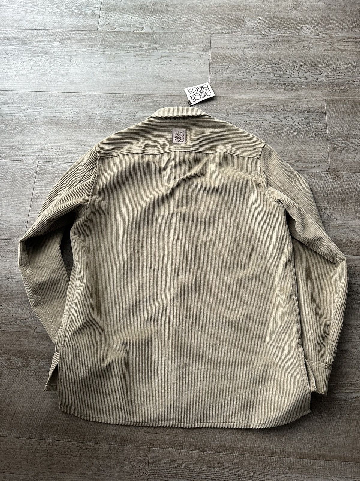 Loewe Loewe Men's Natural Corduroy Overshirt Creta Size US XS / EU 42 / 0 - 2 Thumbnail