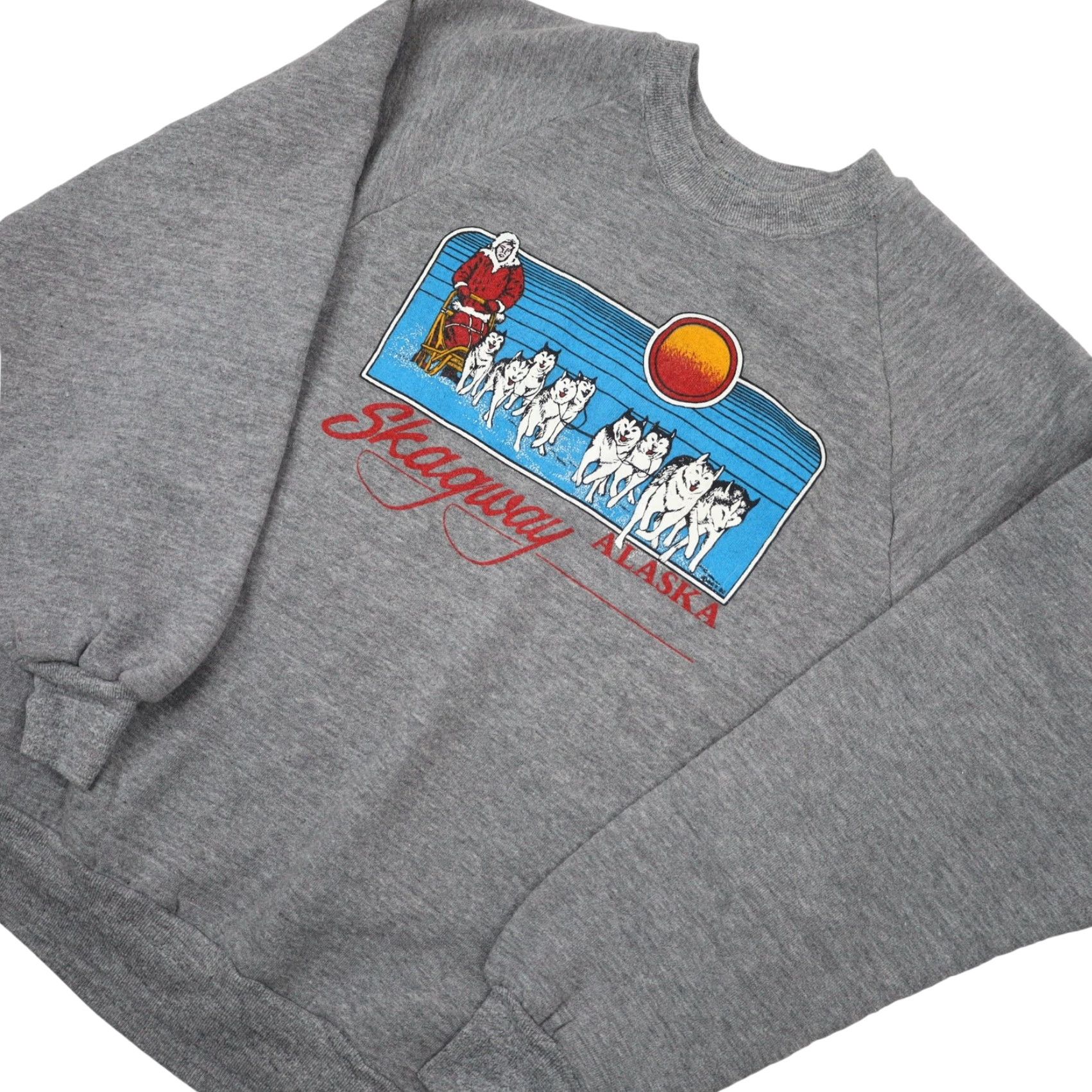Vintage VINTAGE Skagway Alaska Sled Dog Mens XL Graphic Sweatshirt Gray Size US XL / EU 56 / 4 - 2 Thumbnail
