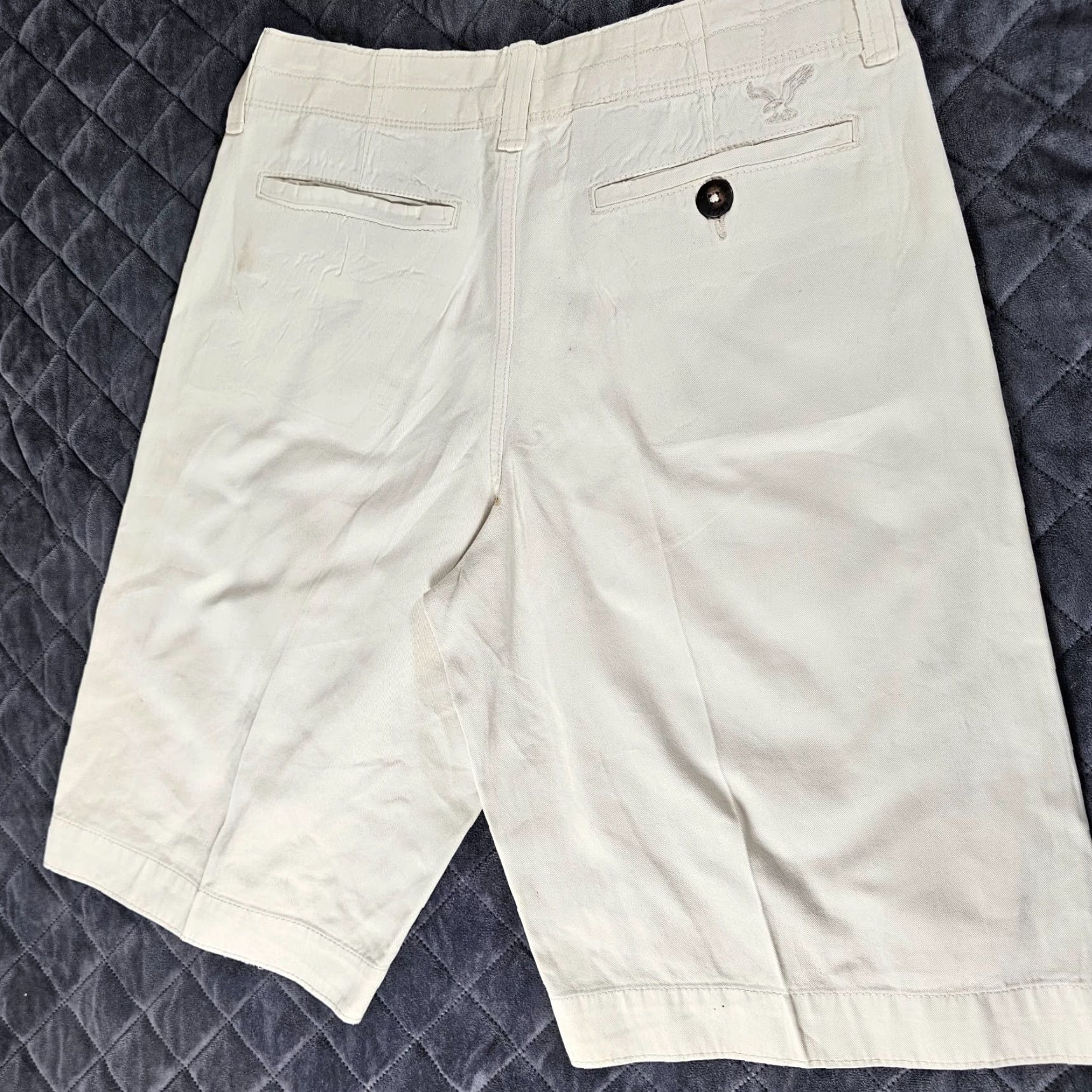 American Eagle Outfitters American Eagle Outfitters Shorts Men 28 Beige Flat Front Chino Cotton Stretch Mens Size US 28 / EU 44 - 7 Thumbnail