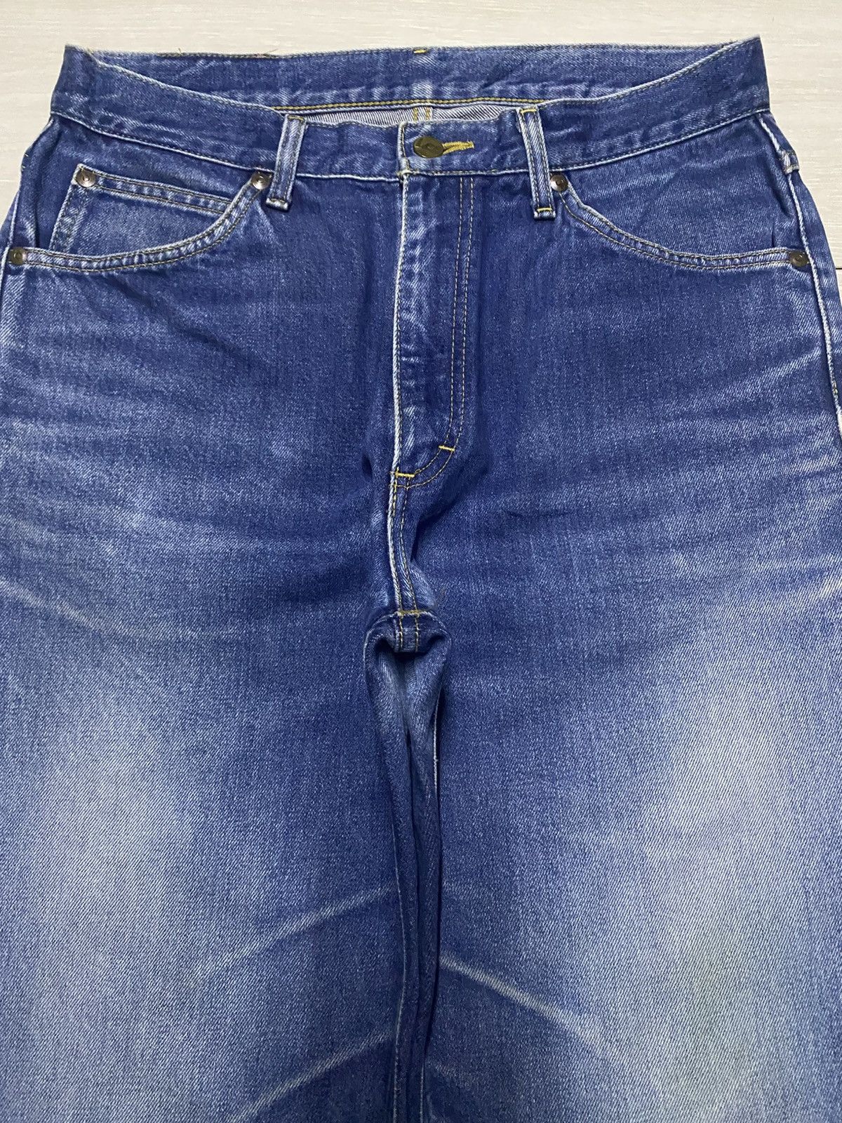 Lee × Number (N)ine Vintage Lee Blue Wash Distressed Loose Jeans Size US 30 / EU 46 - 3 Thumbnail
