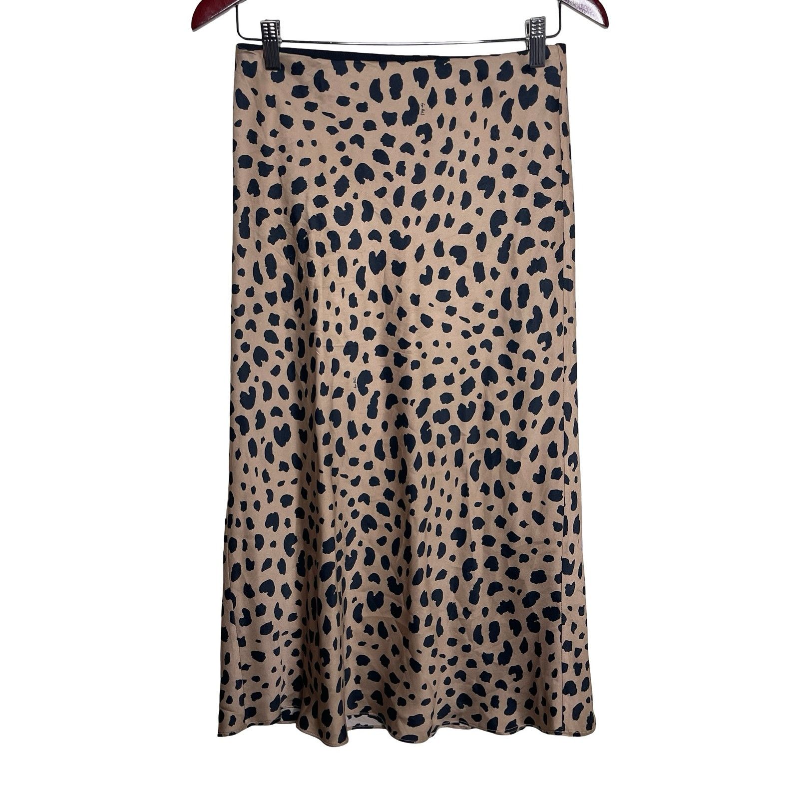 Realisation Par REALISATION The Naomi Silk Skirt Wild Things Leopard Gold M Size 27" / US 4 / IT 40 - 2 Thumbnail
