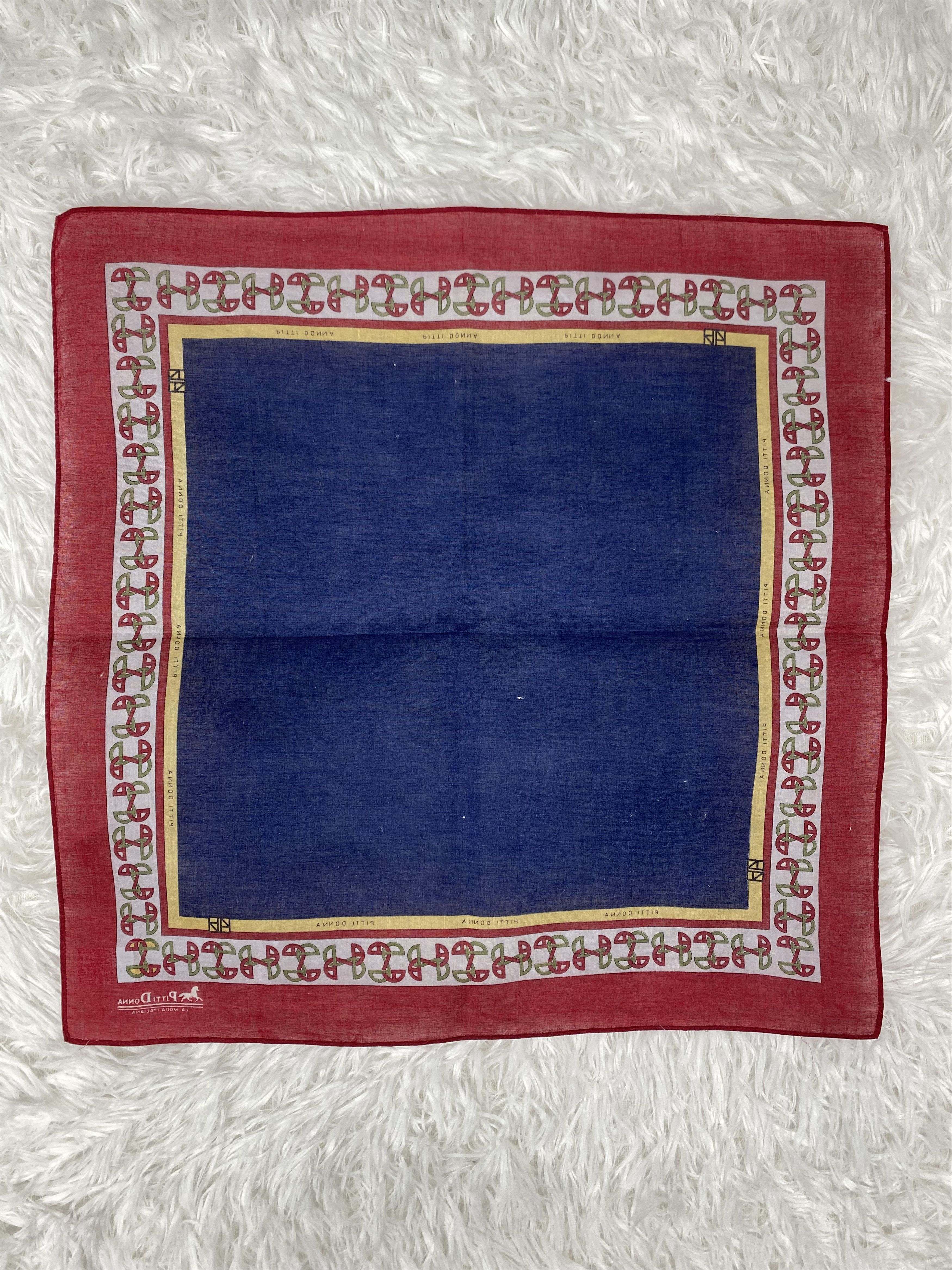 Vintage Vintage Pitti Donna Handkerchief Neckerchief PH0757 Size ONE SIZE - 4 Thumbnail