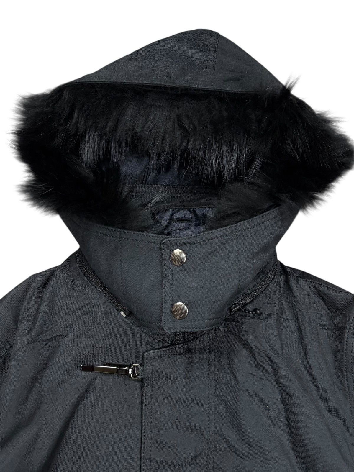 14th Addiction 2000s Tete Homme - Vkei Style Fur Hoodie Belted Jacket Size US M / EU 48-50 / 2 - 6 Thumbnail