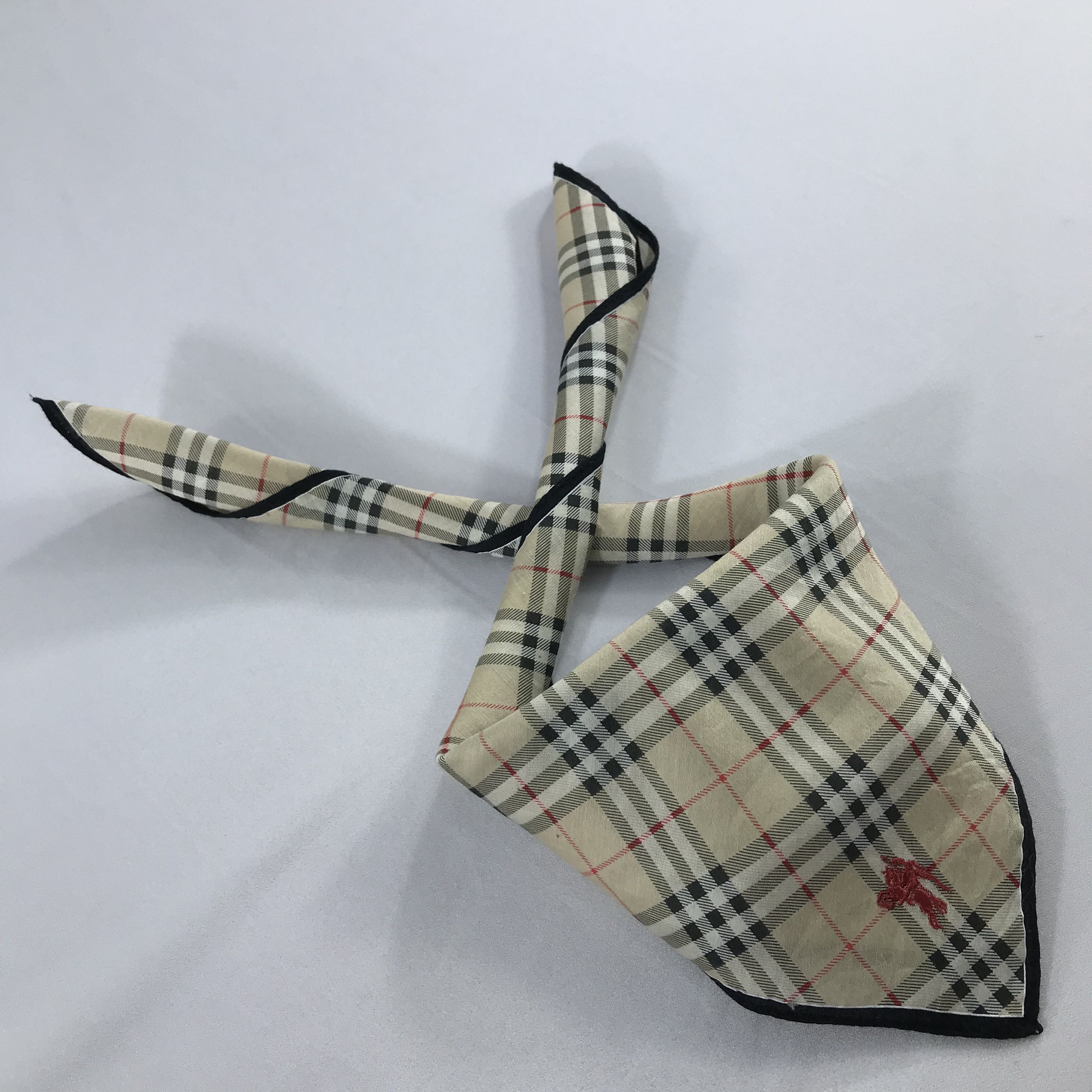 Burberry × Vintage Burberry Bandana / Handkerchief / Neckerchief - S1947 Size ONE SIZE - 4 Thumbnail
