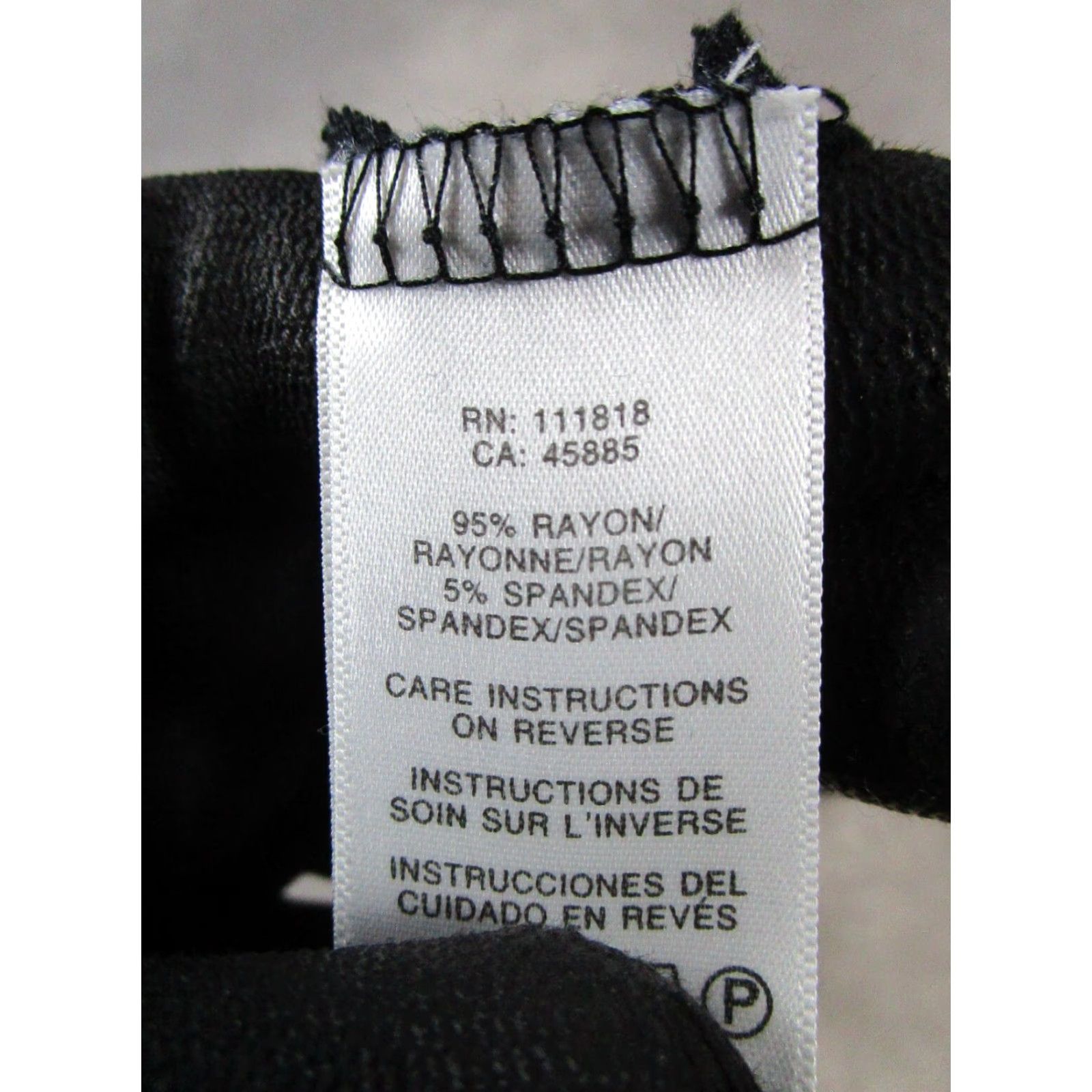 Michael Kors MICHAEL KORS Black Blouse Womens Petite Medium Long Sleeve Round Neck Pullover Solid Size M / US 6-8 / IT 42-44 - 5 Thumbnail