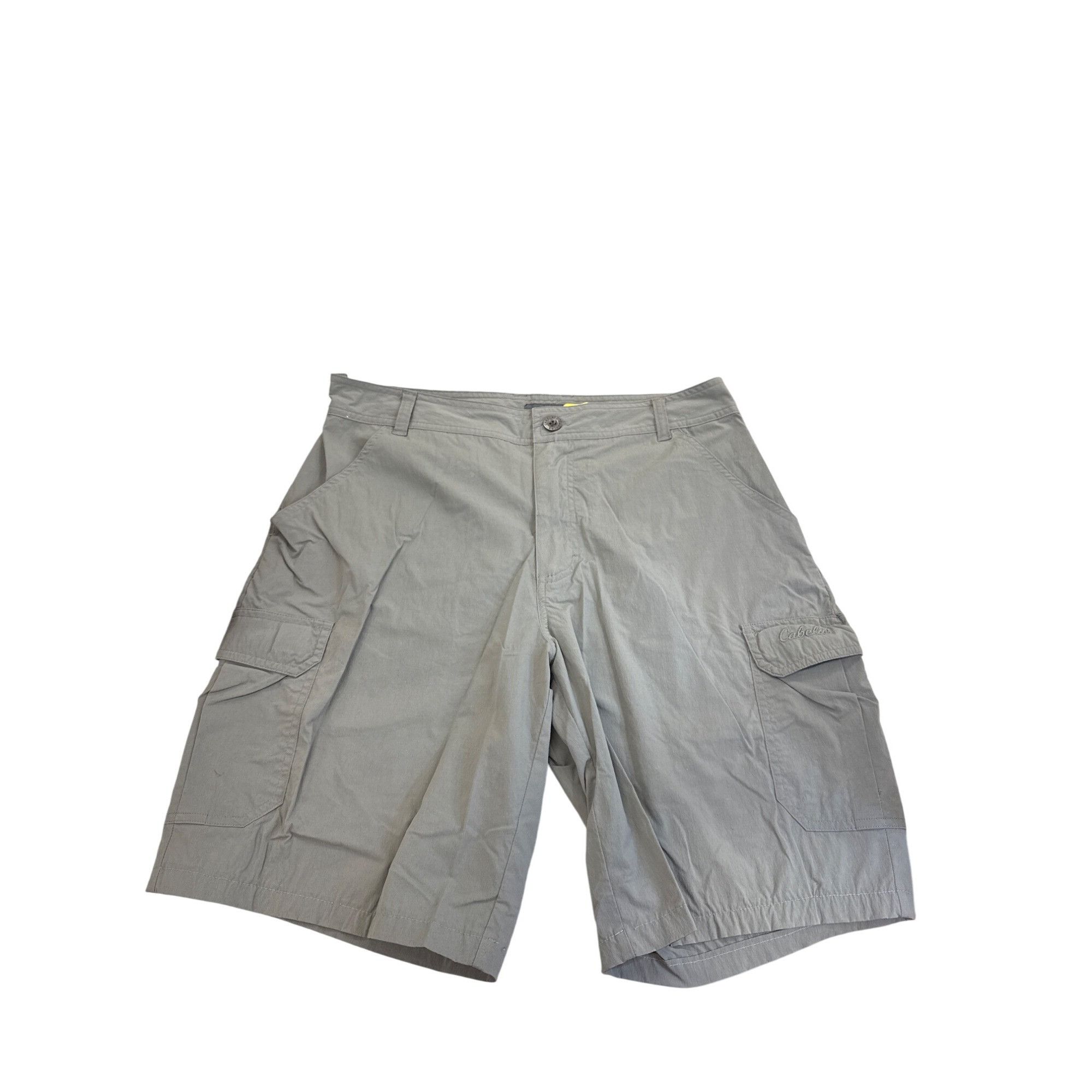 Cabelas Cabelas Mens Olive Cargo Shorts Size 34 x20 SKU 8292 Size US 34 / EU 50 - 1 Thumbnail