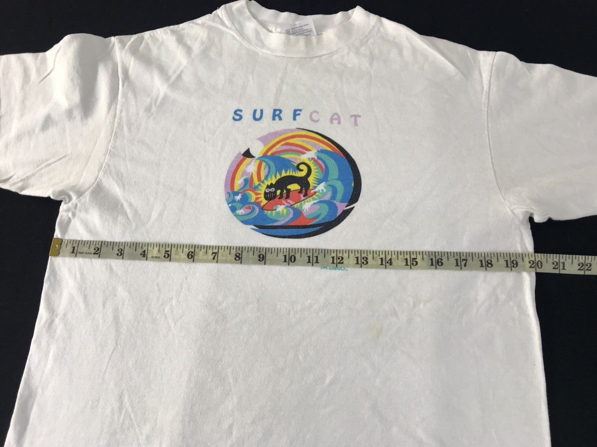 Vintage 80s Surf Cat Hawaii Nicholas Black Dr Diego Line Tee Size US M / EU 48-50 / 2 - 9 Thumbnail