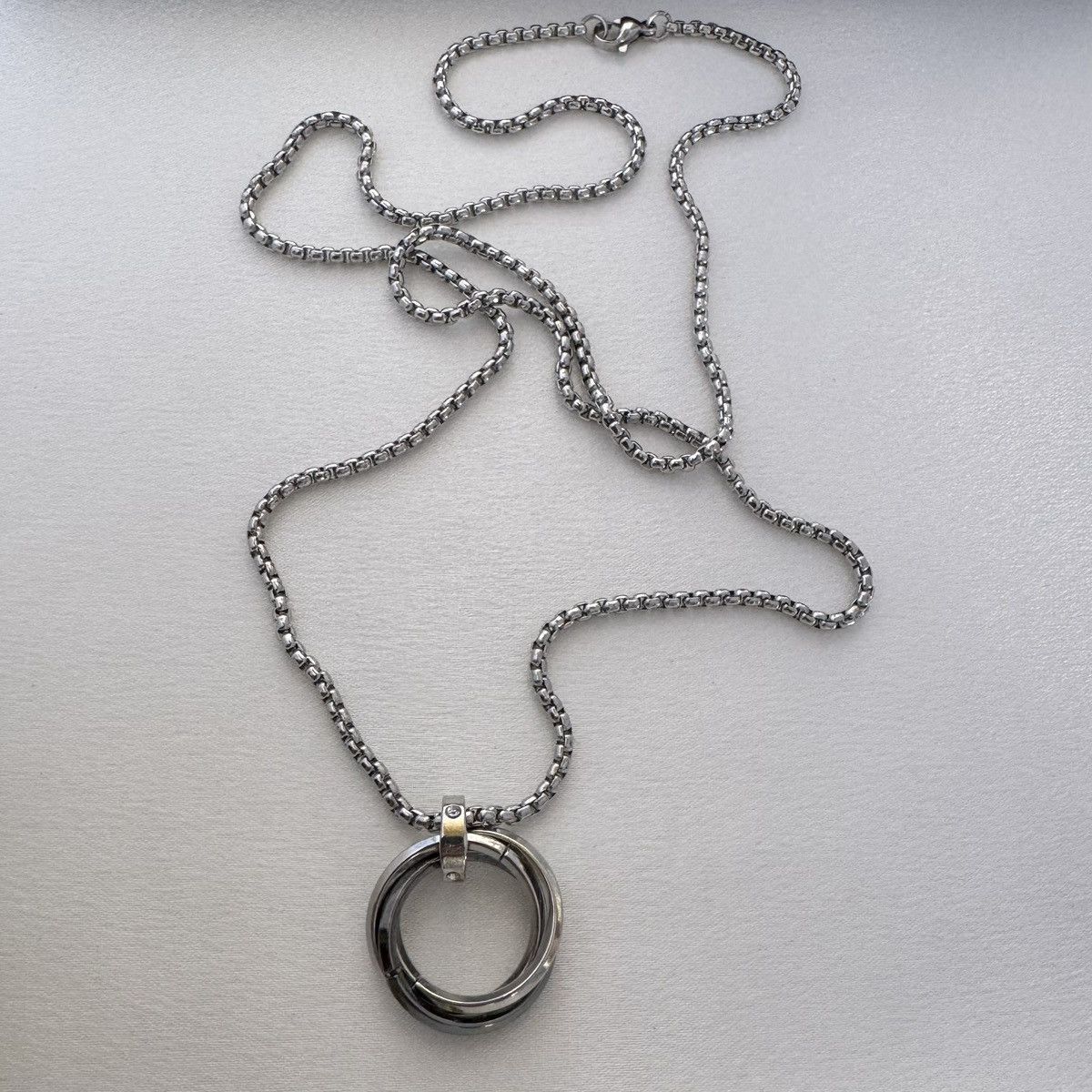 Other Multi Circle Pendant Necklace for Men Women Size ONE SIZE - 5 Thumbnail