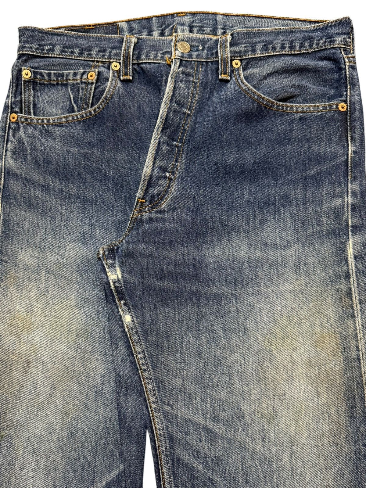 Levi's Vintage 90s Levis 501xx Classic Blue Faded Wash Straight Leg Size US 31 - 3 Thumbnail